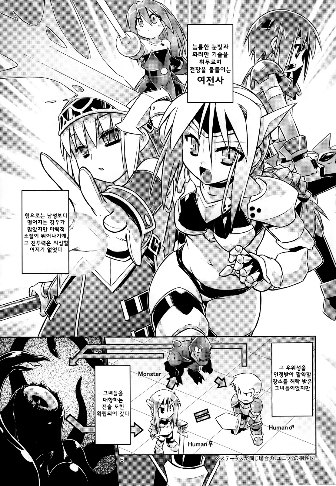 Onna Senshi < Shokushu + Omake Paper
