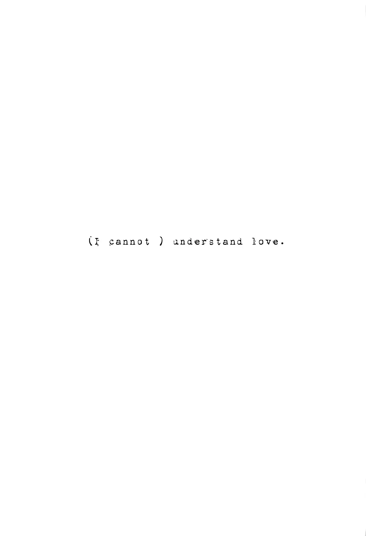 Understand Love.