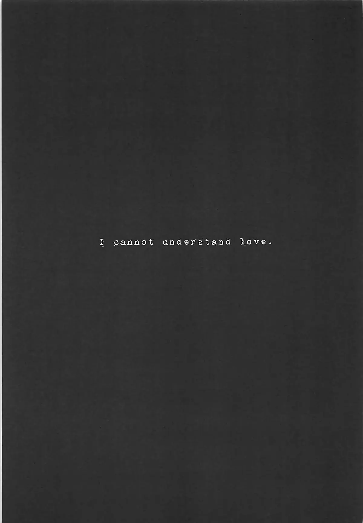 Understand Love.