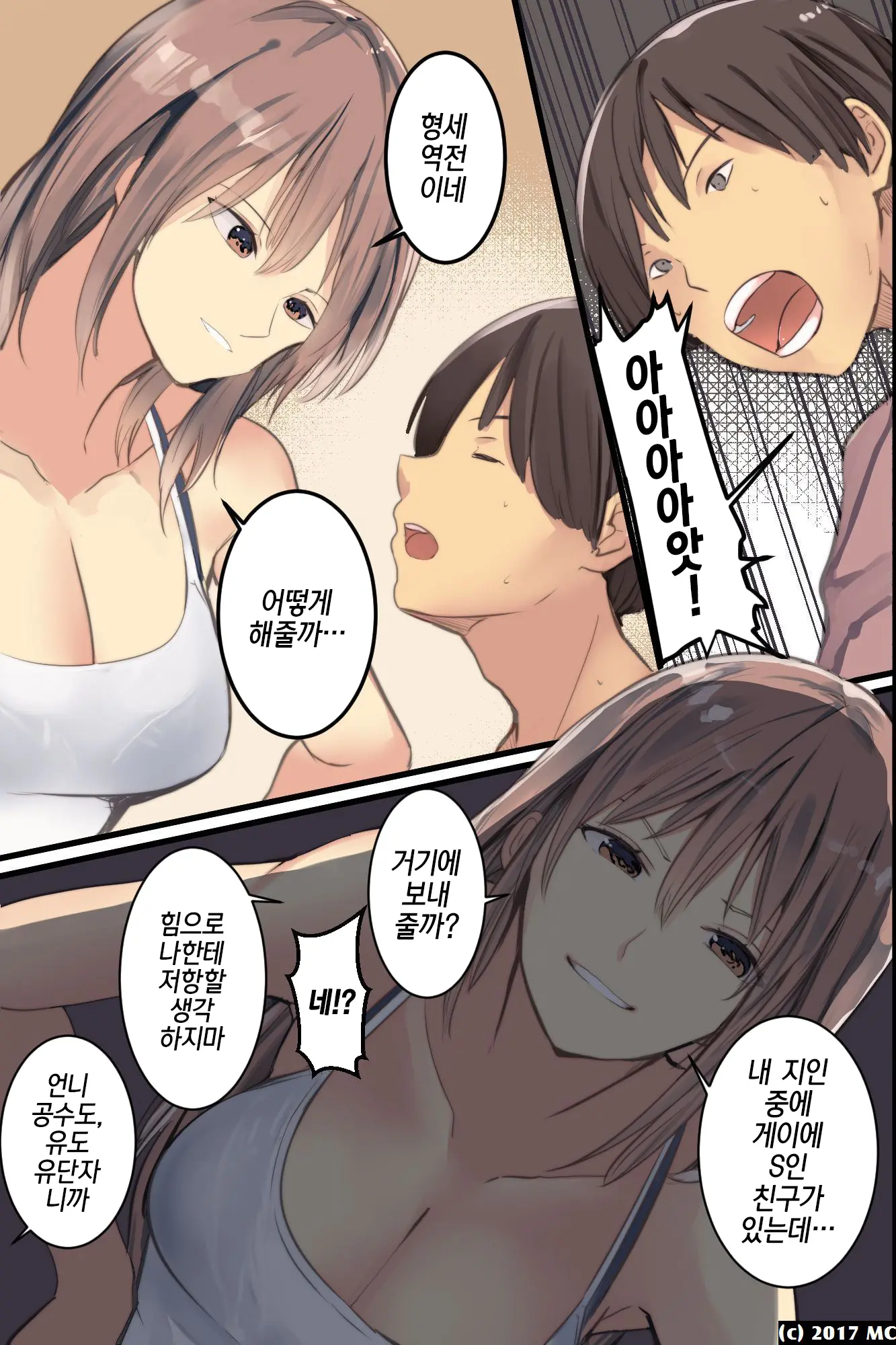 Isourousaki No Sanshimai No Yowami O Nigitte Iinarisefre Ni Shiyoutoshita Kekka｜같이사는 세자매의 약점을 잡고 시키는대로 하는 섹프로 삼으려고 했던 결과