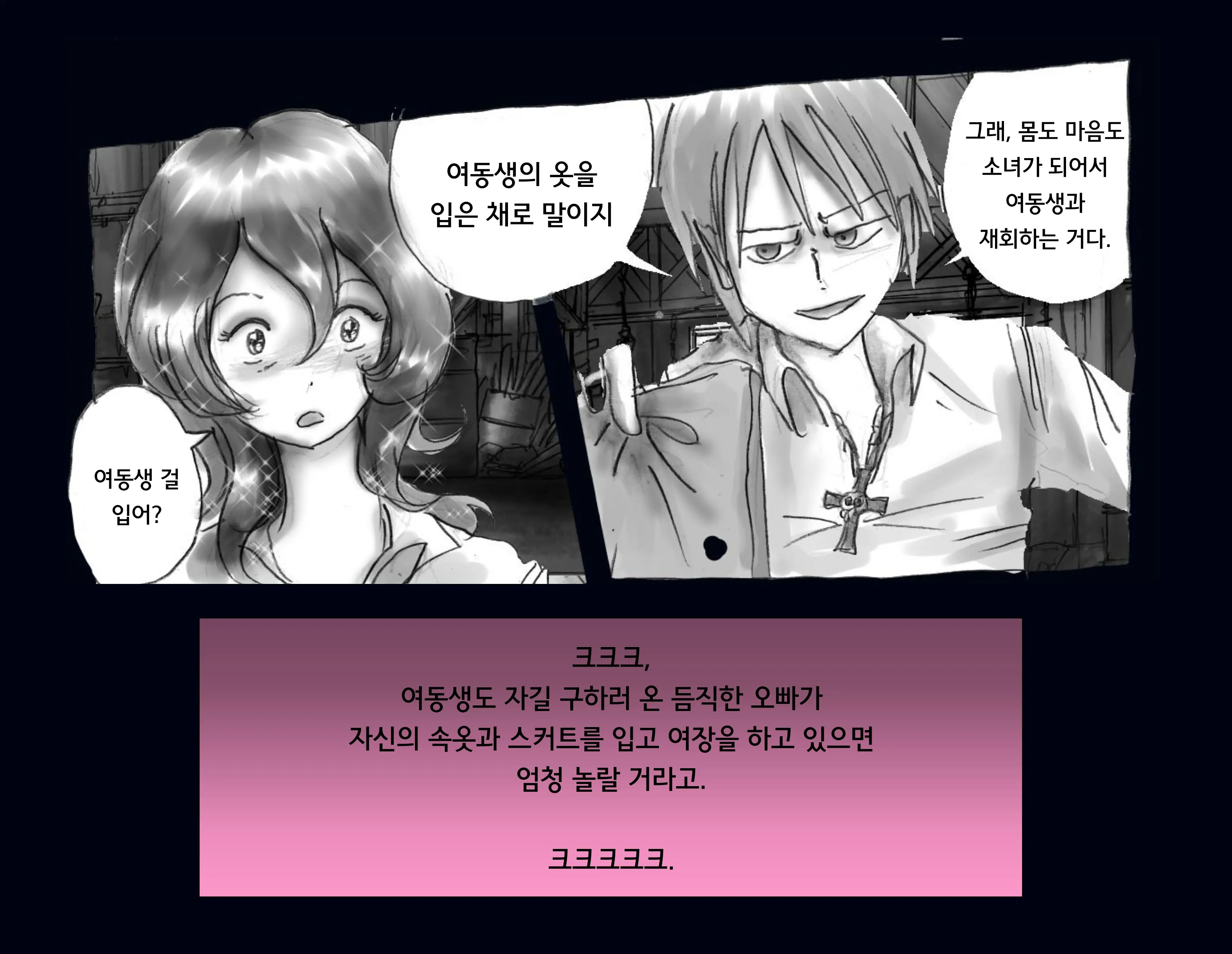 Kyousei Nyotaika Ani 강제여체화당한 오빠