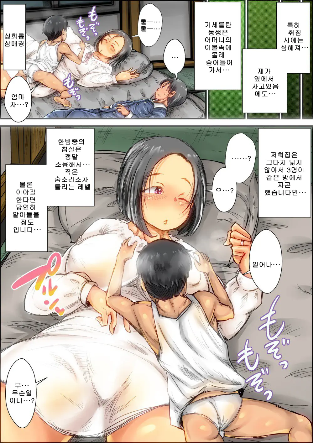 Choushi Koita Boku No Otouto Ga Jitsu No Hahaoya O Okashite Ita Toki No Hanashi | 건방진 내 동생이 친어머니를 범할때의 이야기