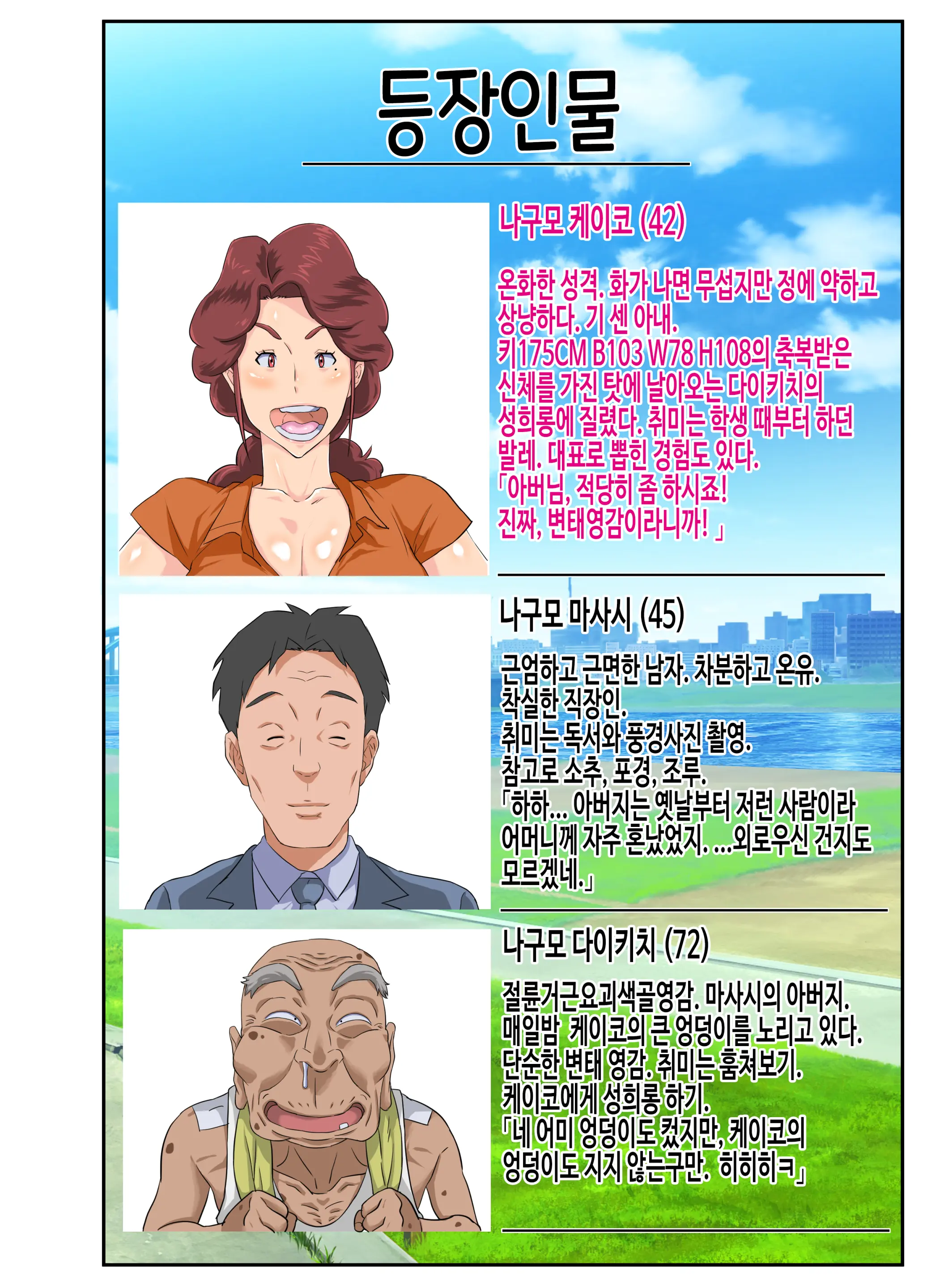 Kyojiri Tsuma Keiko To Zetsurin! Sukebe Jii. | 거대엉덩이 유부녀케이코와 절륜! 변태영감