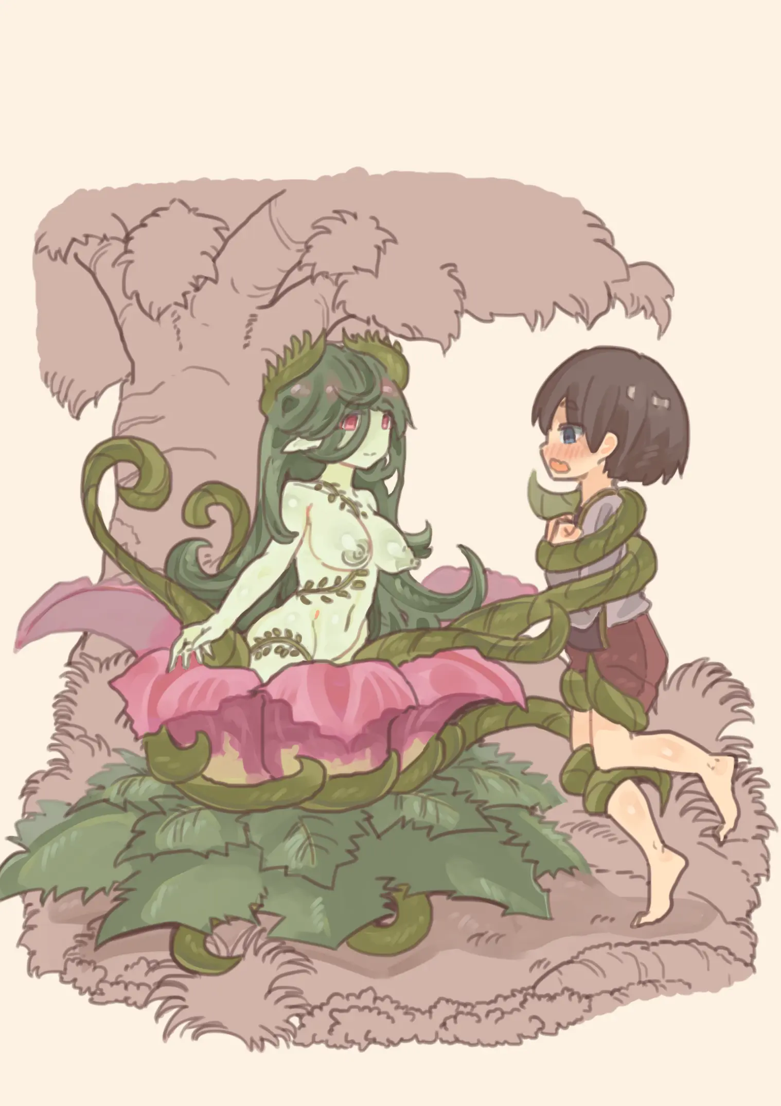 Mamono Musume Ni Okasare Book ~Alraune Ghost Koakuma Hen~