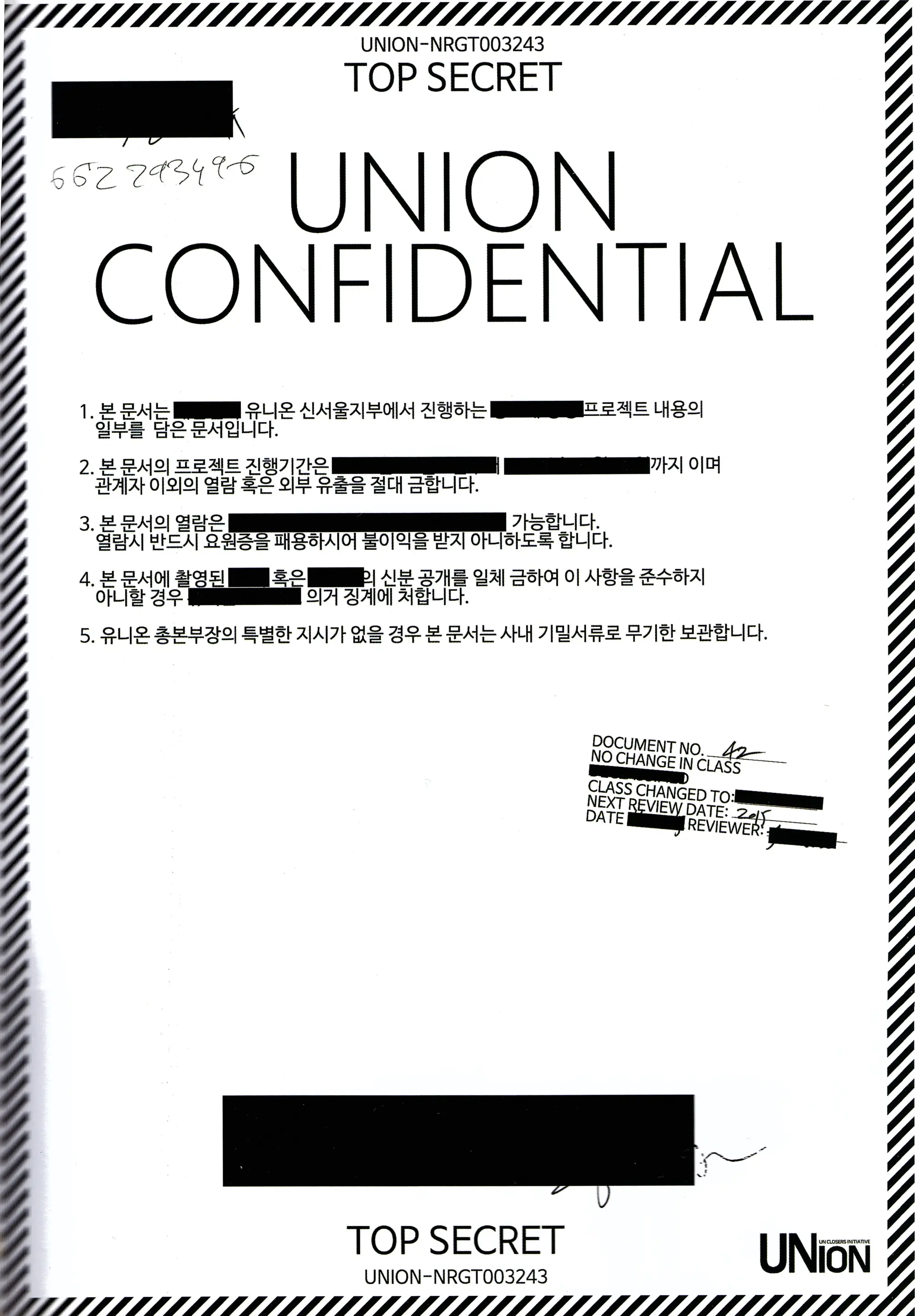 UNION CONFIDENTIAL