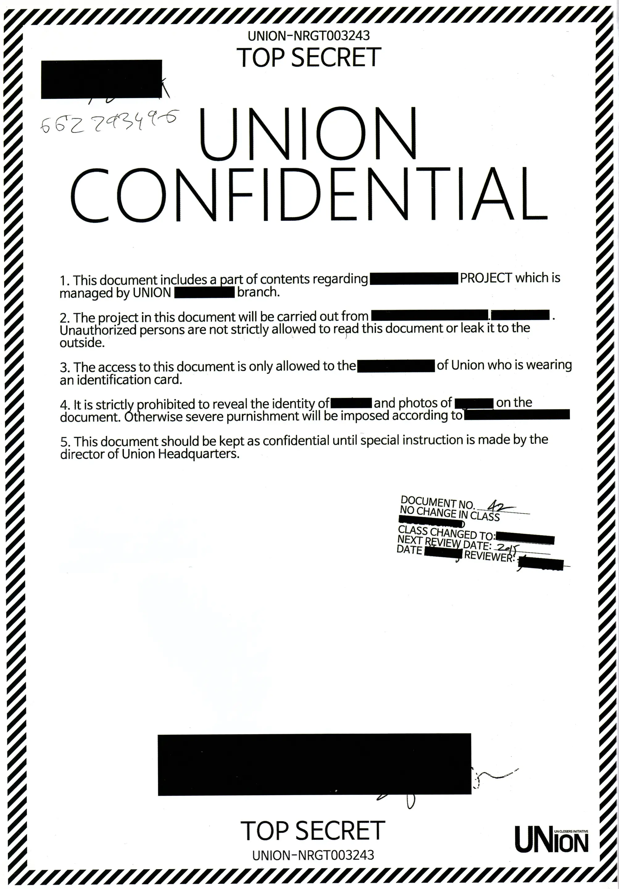 UNION CONFIDENTIAL