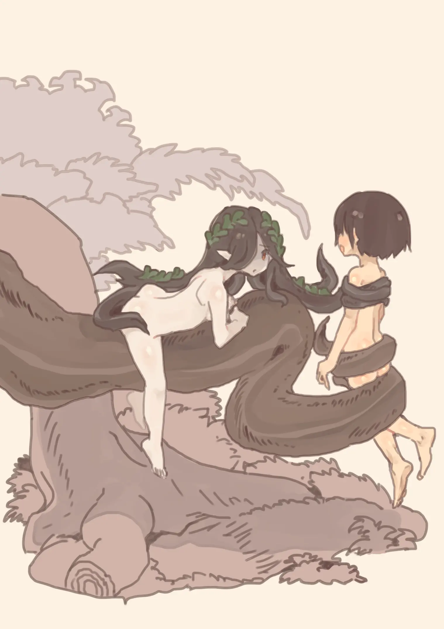Mamono Musume Ni Okasare Book ~ Undine Sylph Doriad Hen ~