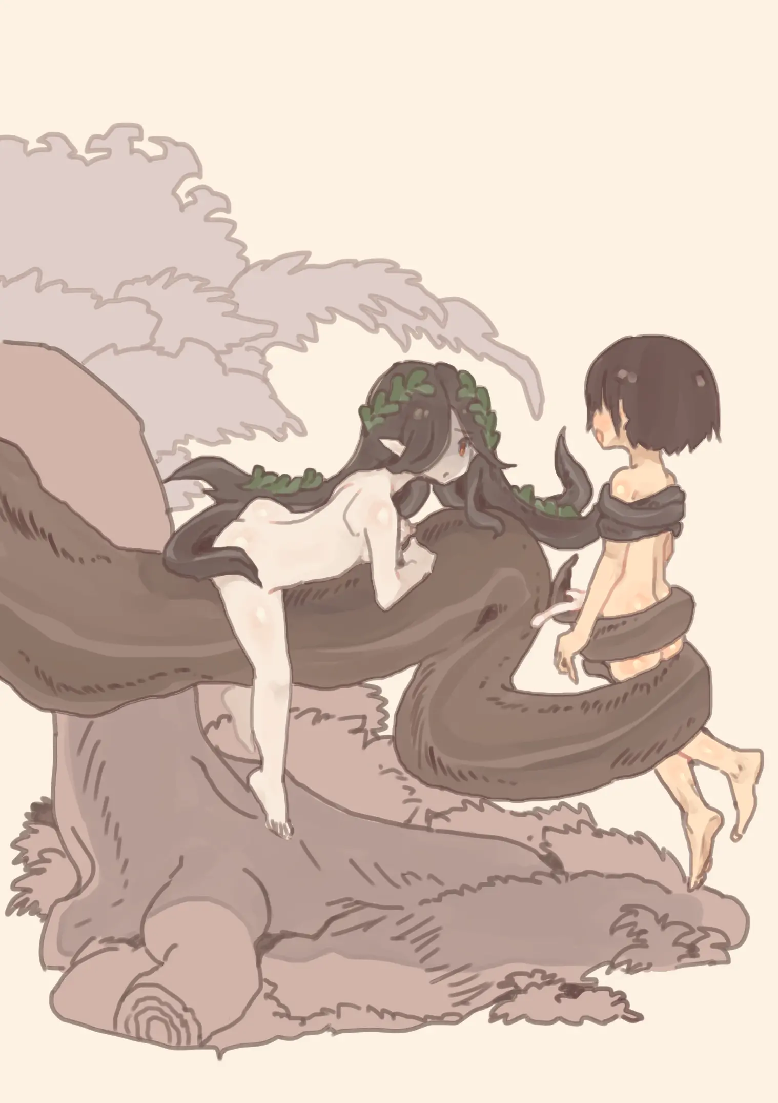 Mamono Musume Ni Okasare Book ~ Undine Sylph Doriad Hen ~