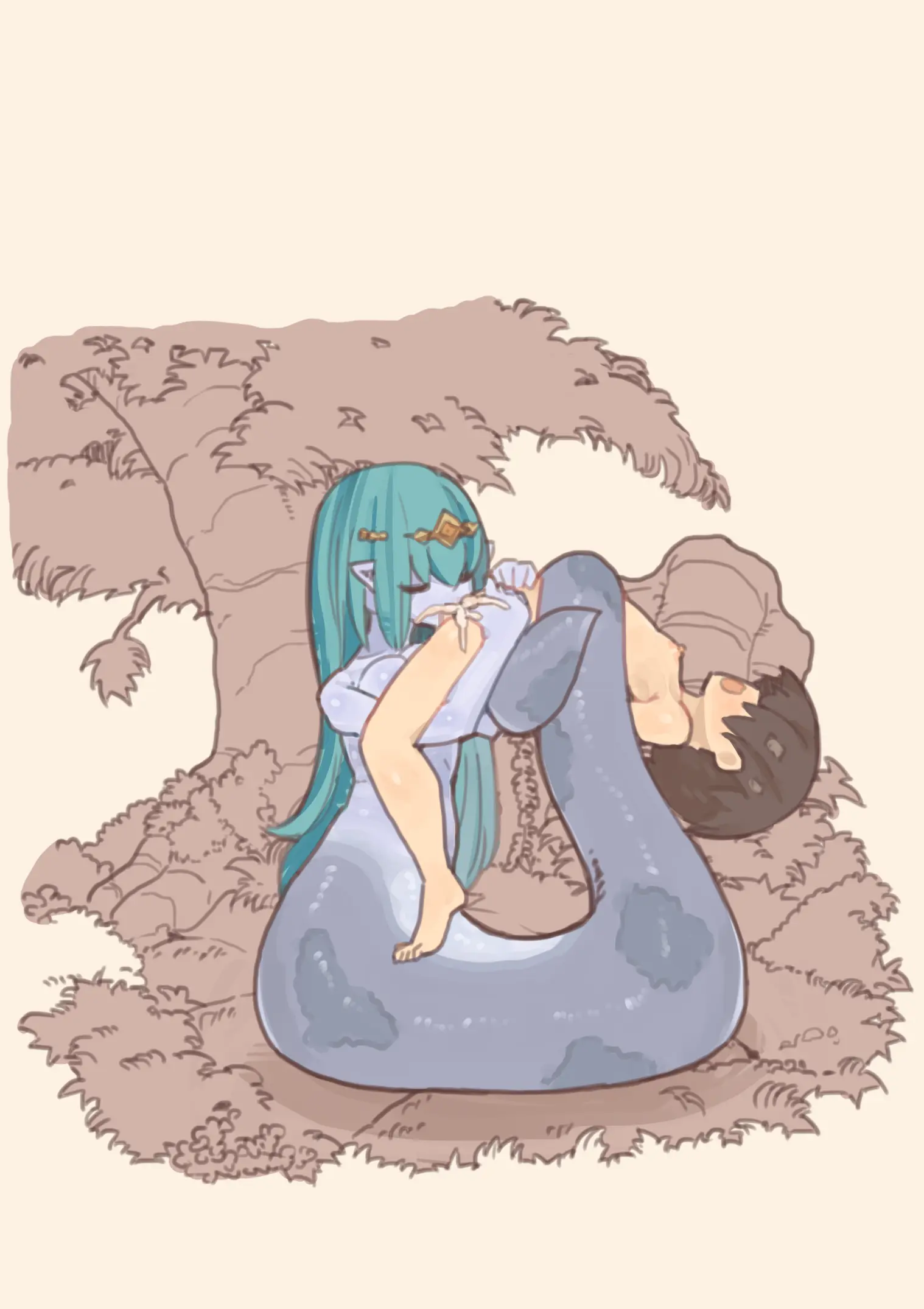 Mamono Musume Ni Okasare Book ~Lamia Werewolf Harpy Hen~
