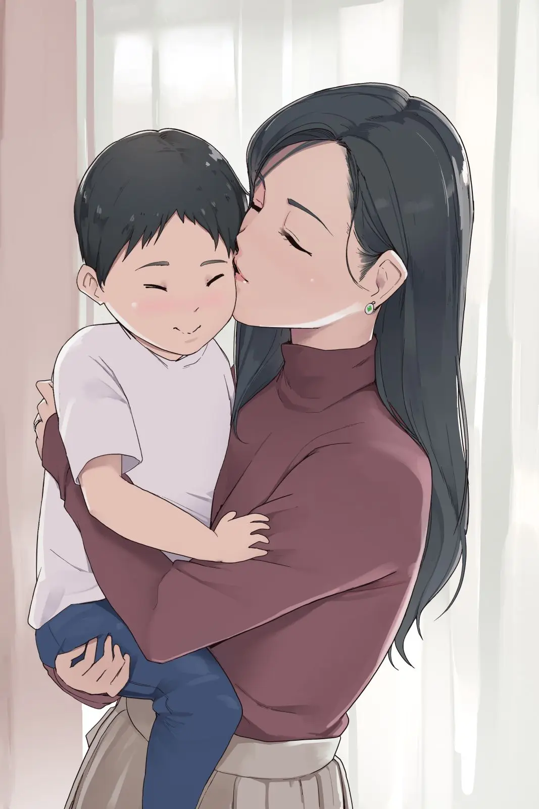Haha No Kao To Onna No Kao O Tsukaiwakeru Mama No Ohanashi | 엄마의 얼굴과 여자의 얼굴을 구별해서 사용하는 엄마의 이야기
