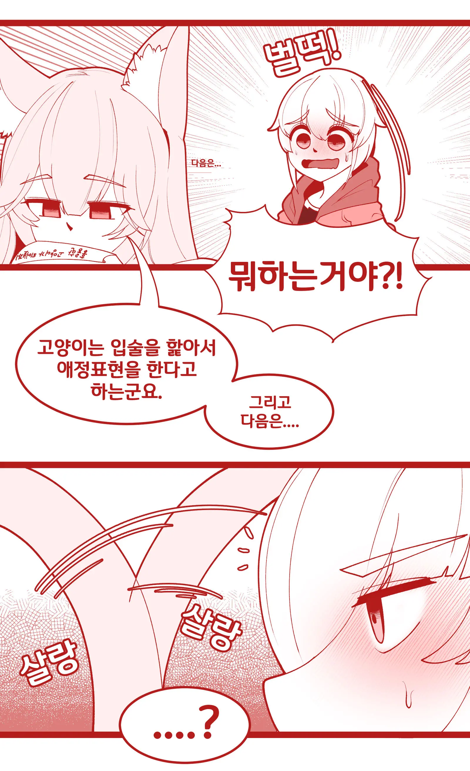 밴시냥이한테 급습당하는 사령관