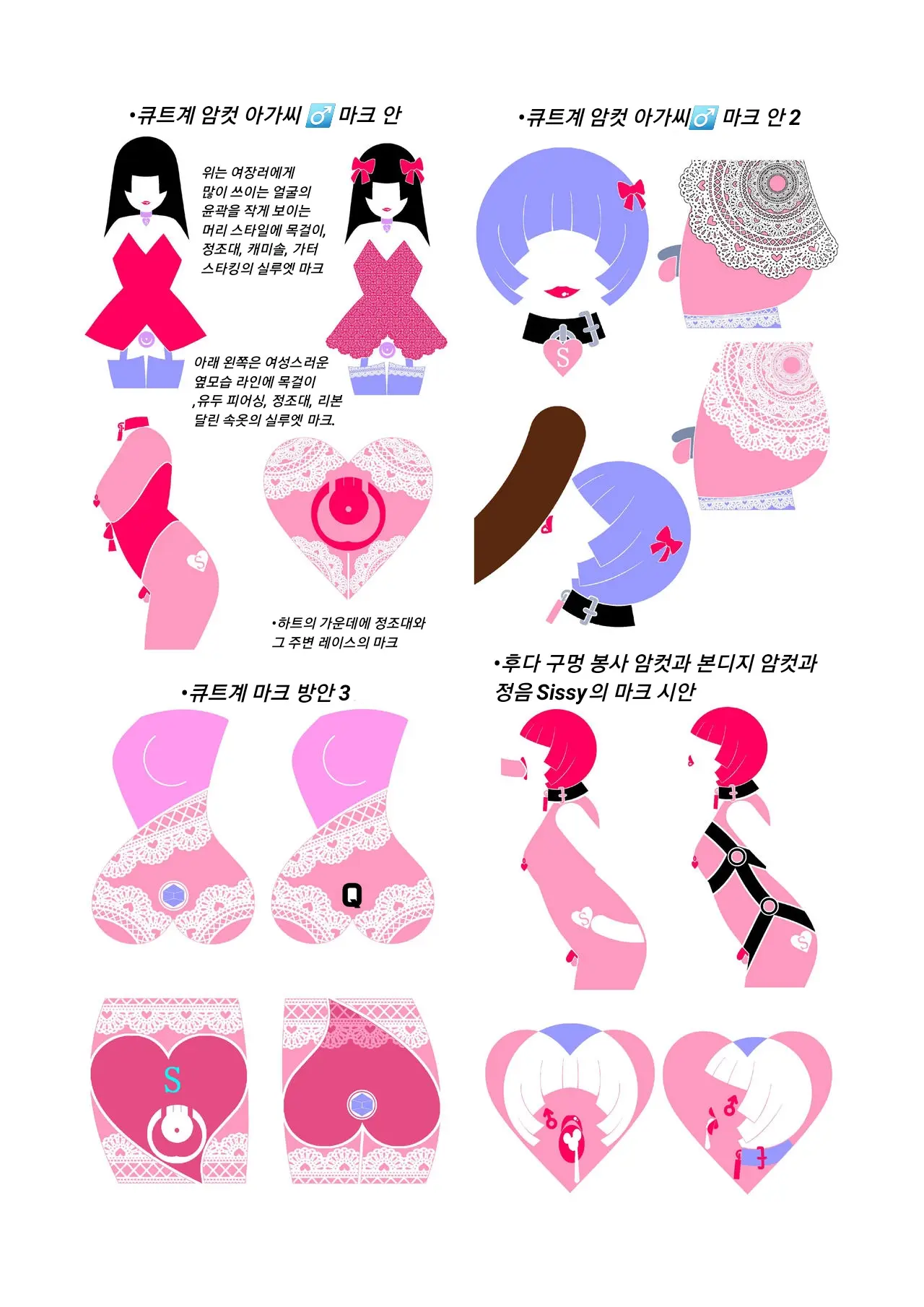 호모 암컷 Sissy에게 주어지는 음문 • 타투 • 마크를 보급받고 싶어서 디자인해서 제공하는 책