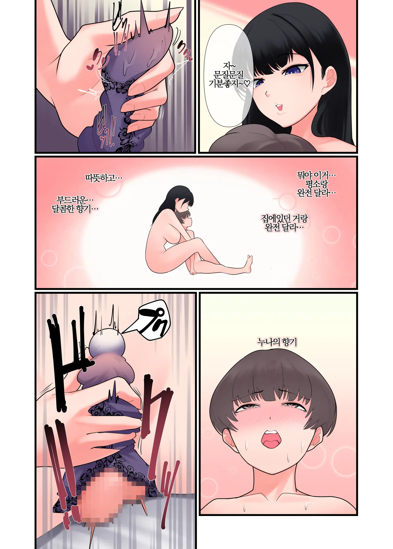 Ane No Shitagi De Onanie Shiteru No Ga Bareta Otouto-Kun Ga Sonomama Amaama Gyaku Rape Sareru Ohanashi | 누나의 속옷으로 자위하던 걸 들킨 남동생이 그대로 역레이프 당하는 이야기