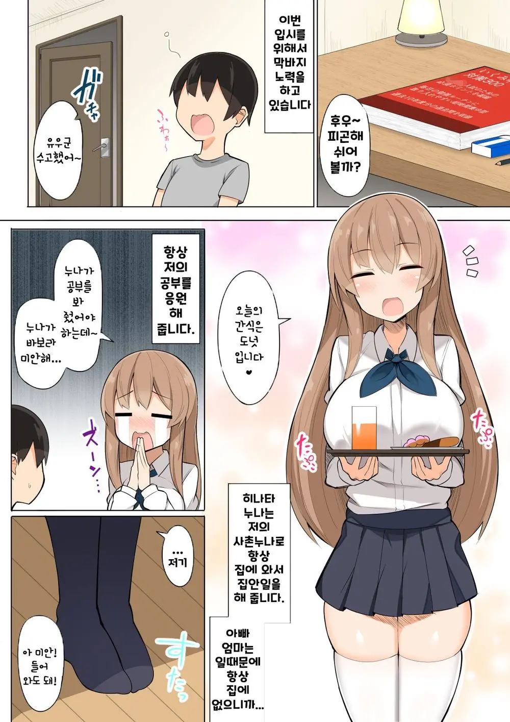 Onee-Chan-Tachi To Ama Ama Juken Benkyou | 누나들과 달콤한 수험 공부