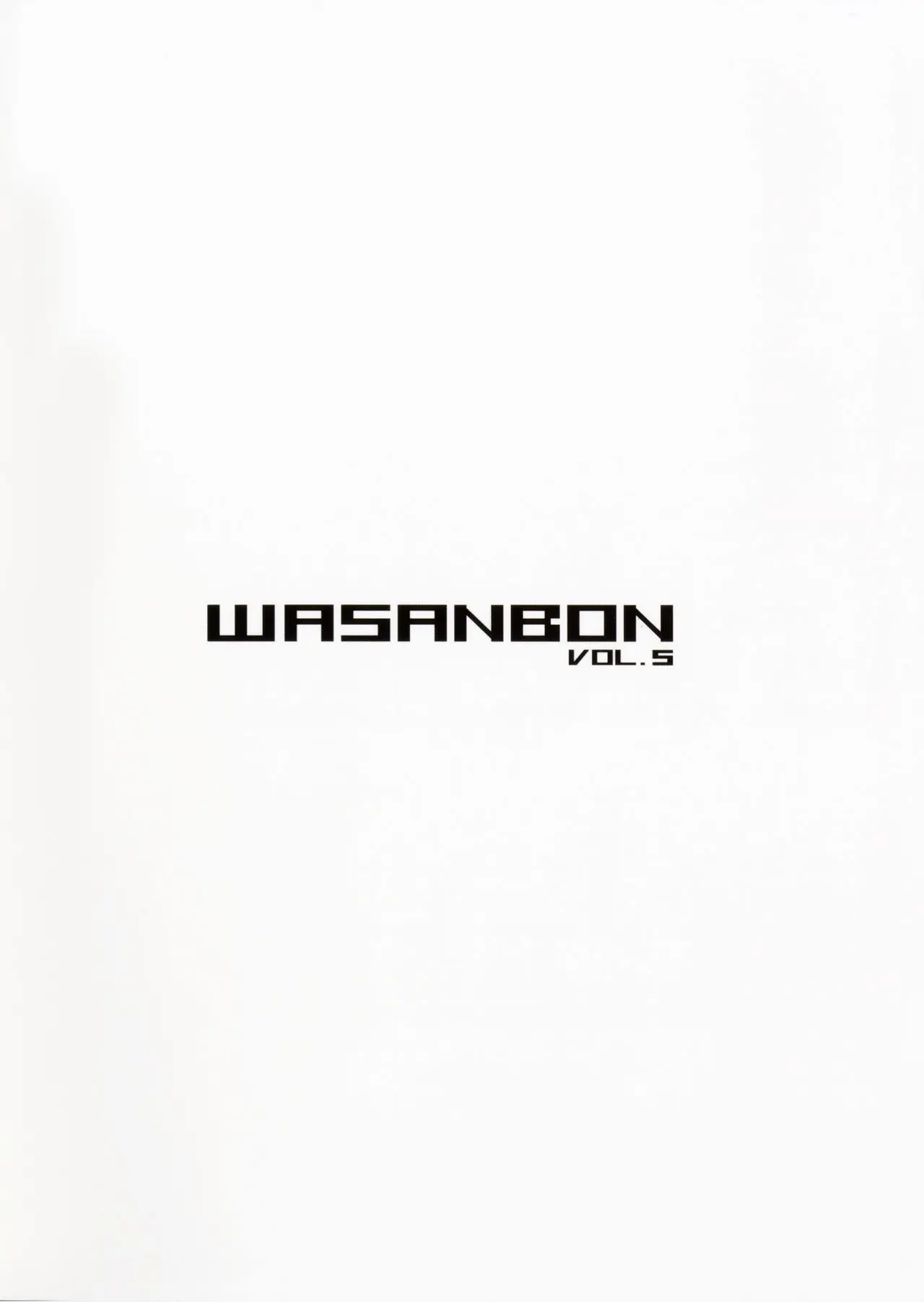 WASANBON Vol. 5