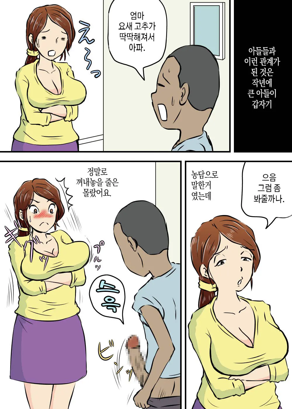 Okaa-San To Futari Musuko To De 3P | 엄마와 두 아들이 3P