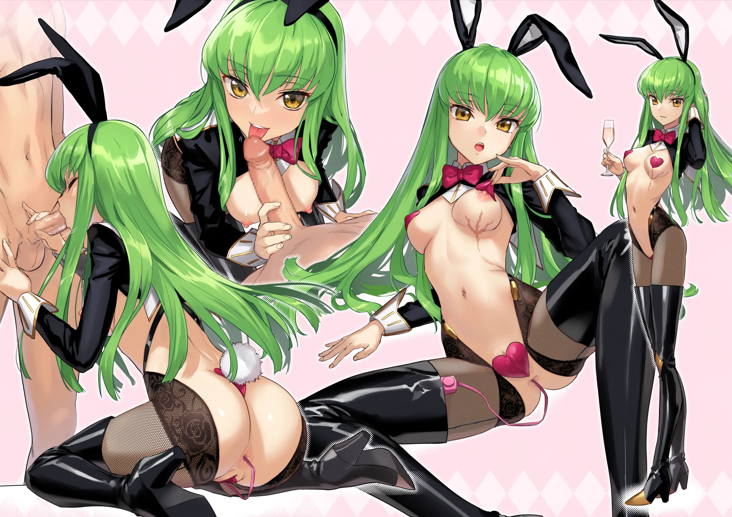 C.C. Gyaku Bunny H Manga | 역(逆) 바니 C.C. 야한 망가