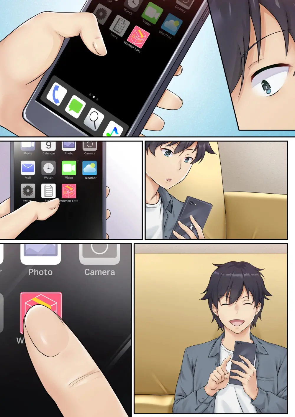 Woman Eats ~Yume No Bishoujo Takuhai Appli~ Woman Eats ~꿈의 미소녀 배달 어플~