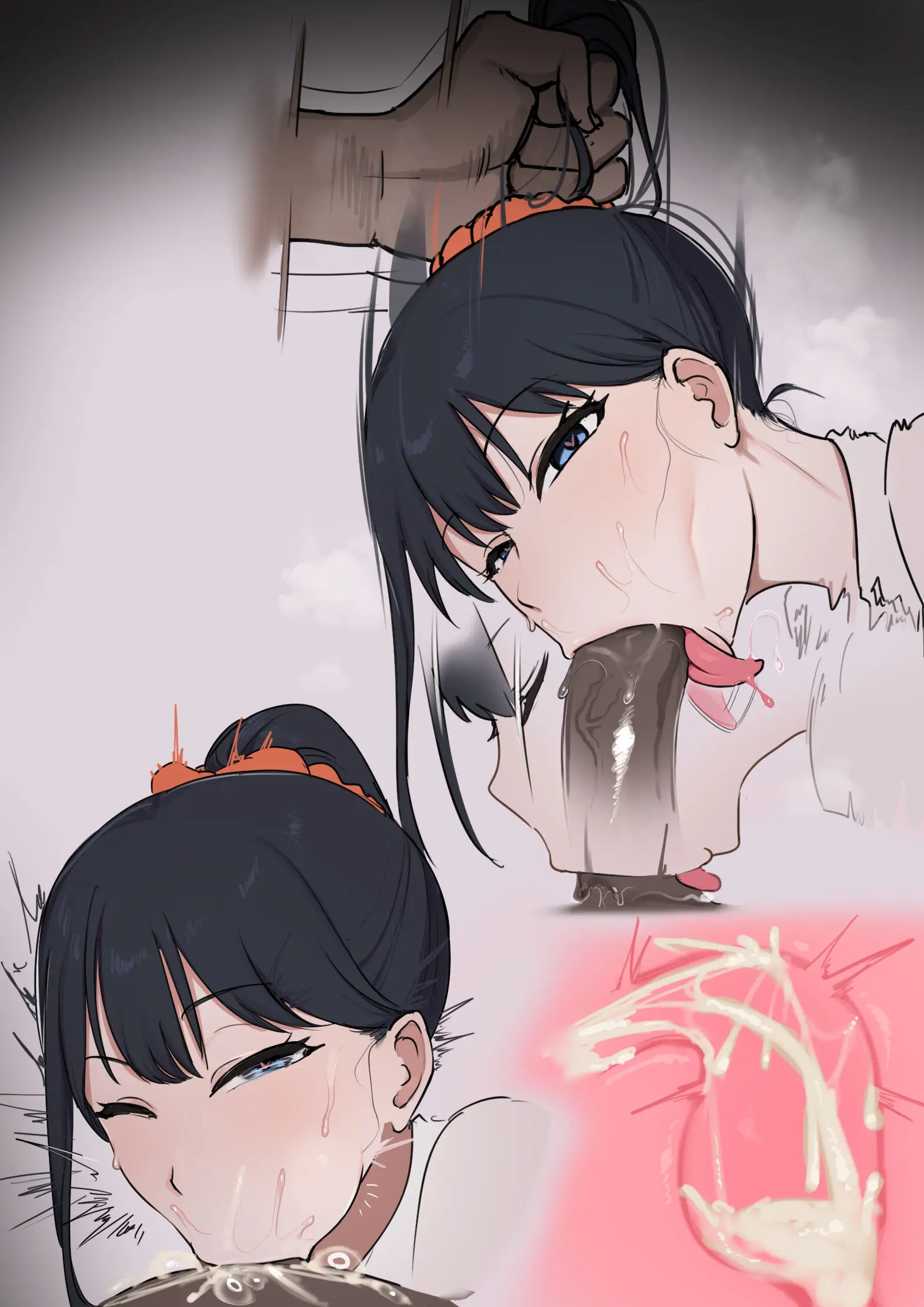 Rokka, Gakko Sabotte Kareshi No Deka 〇 N Oshaburi＋Geppu | 릿카, 대학 빼먹고 남친 대○ 빨기 + 트림