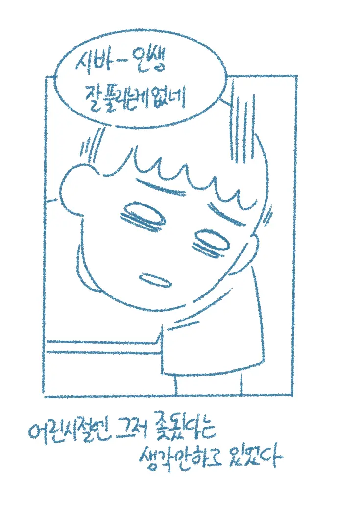 Chodingsijeol Bin Gyosil-Eseo Dam-Imssaem Yaseu Jiggwan Sseolmanhwa