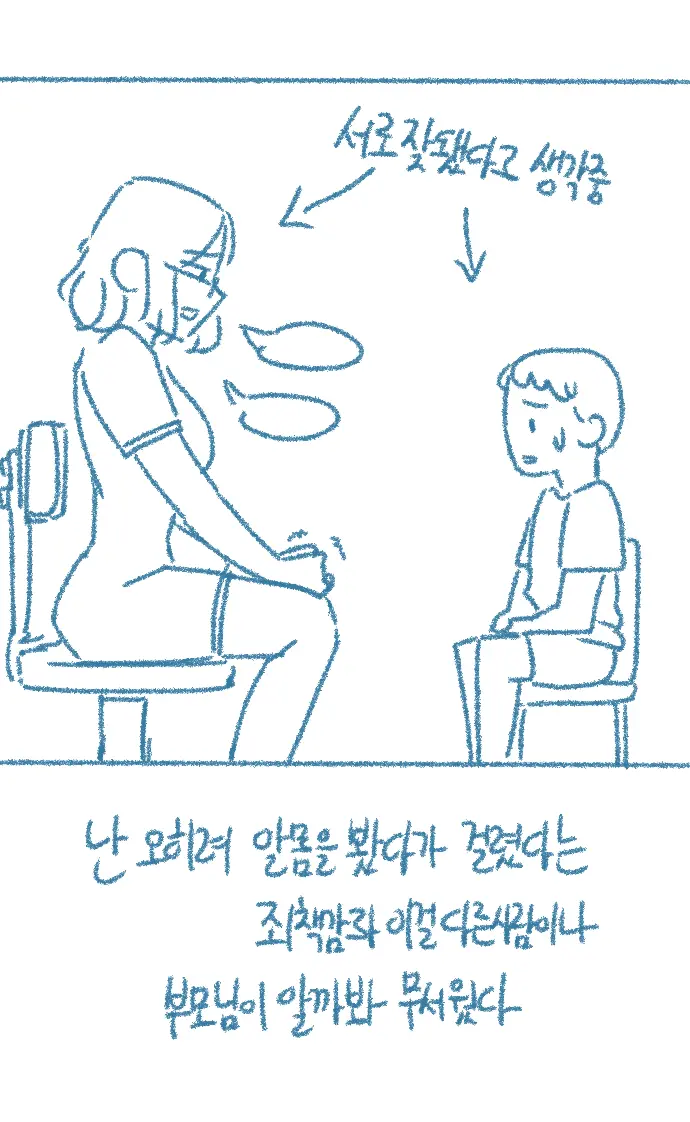 Chodingsijeol Bin Gyosil-Eseo Dam-Imssaem Yaseu Jiggwan Sseolmanhwa
