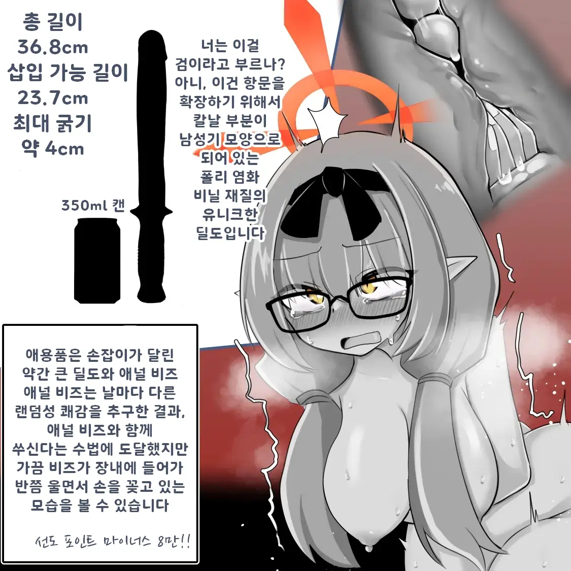 Kivotos No Ananii Jijou + Omake | 키보토스의 애널 자위 사정