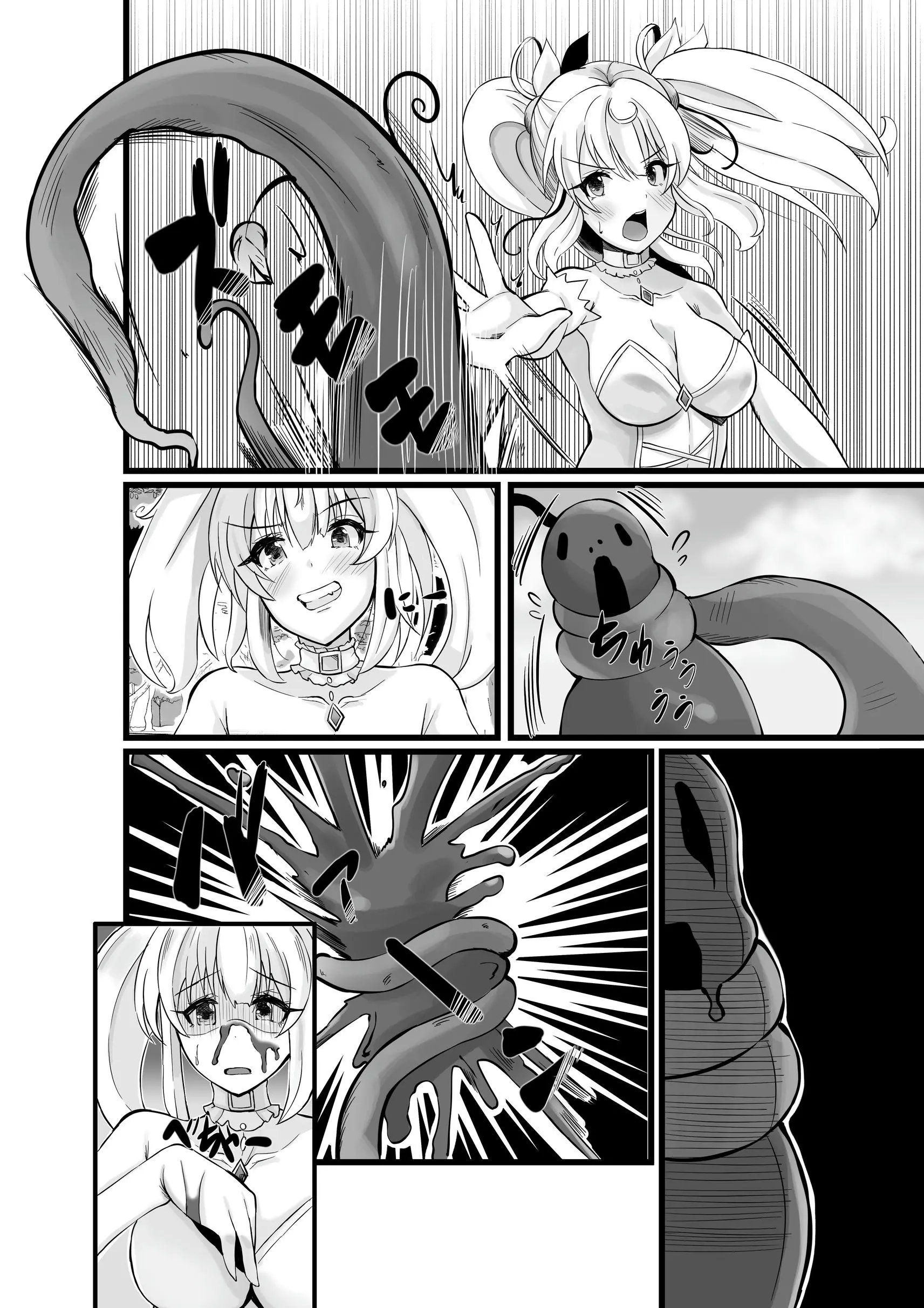 Mahou Shoujo Saint Lily Shinshoku ~Mahou Shoujo Ga Ecchi Na Teki Ni Haiboku Shite Akuochi Kaijin-Ka Suru Made~ - Magical Girl Saint Lily Erosion