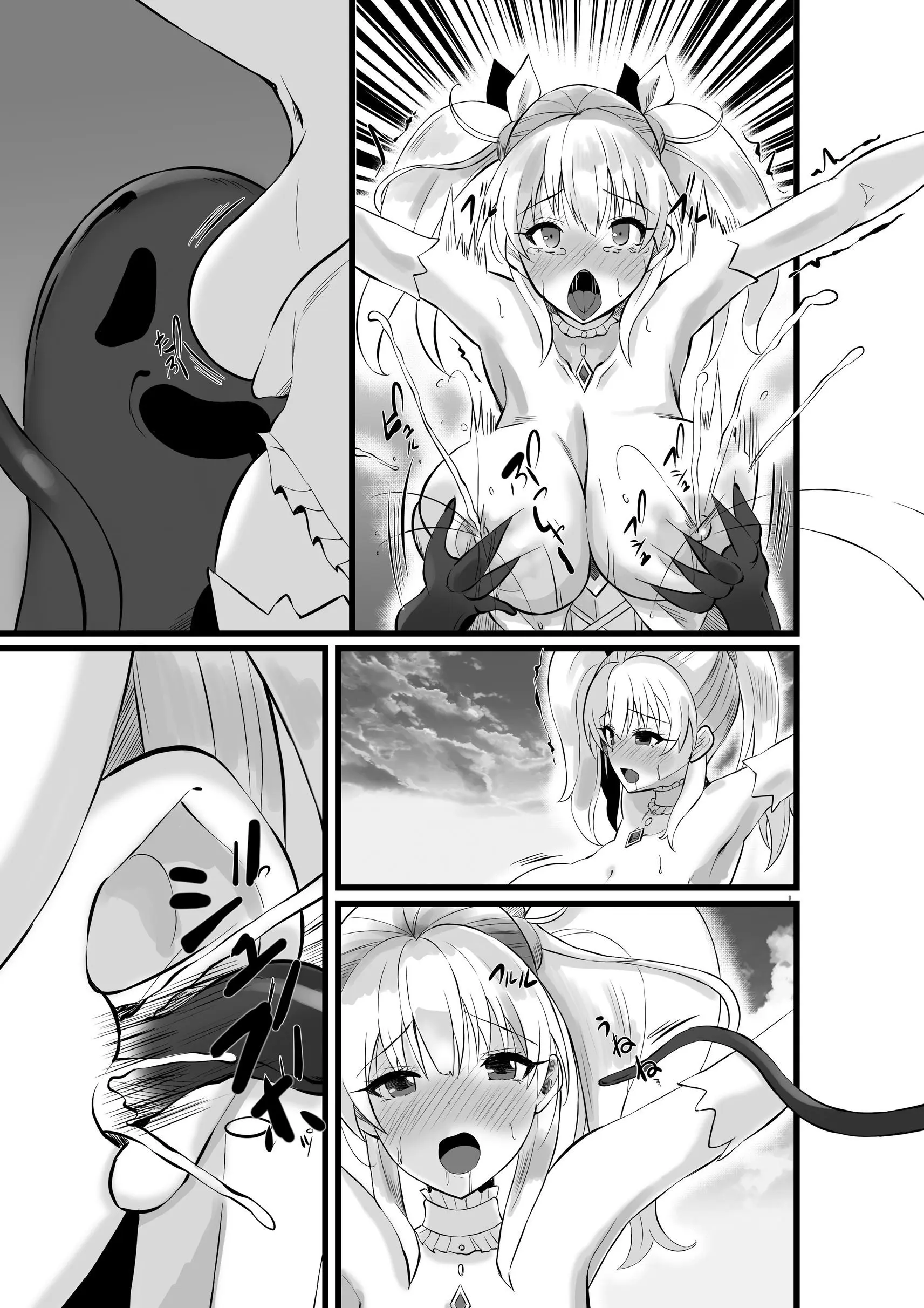 Mahou Shoujo Saint Lily Shinshoku ~Mahou Shoujo Ga Ecchi Na Teki Ni Haiboku Shite Akuochi Kaijin-Ka Suru Made~ - Magical Girl Saint Lily Erosion