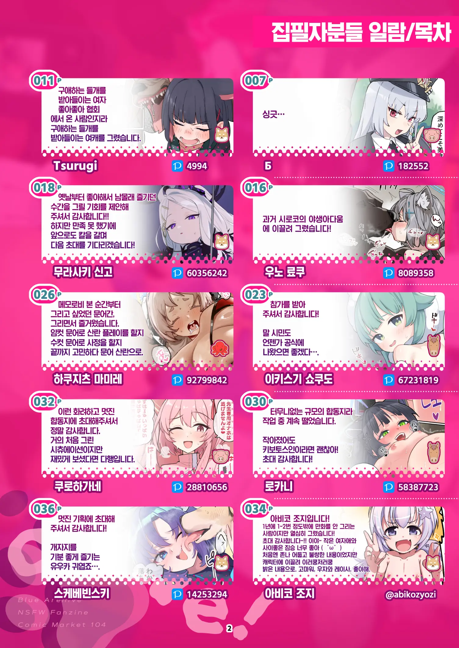 BluArch Juukan Goudoushi Sow Do On Me! Vol.1 | 블루아카 수간 합동지 Sow Do On Me! Vol.1