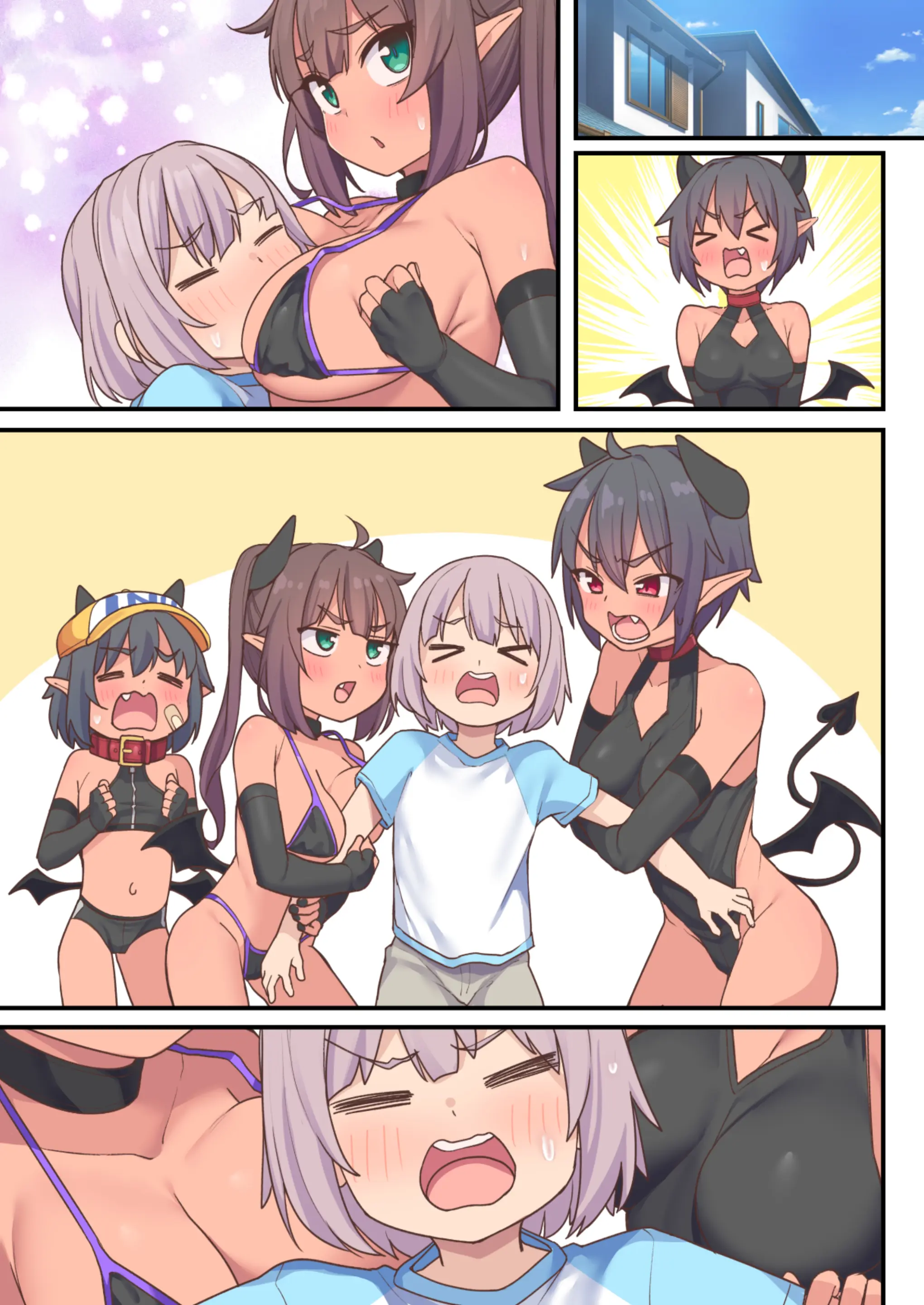 Succubus 3 Shimai Ni Shibori Torareru Hanashi