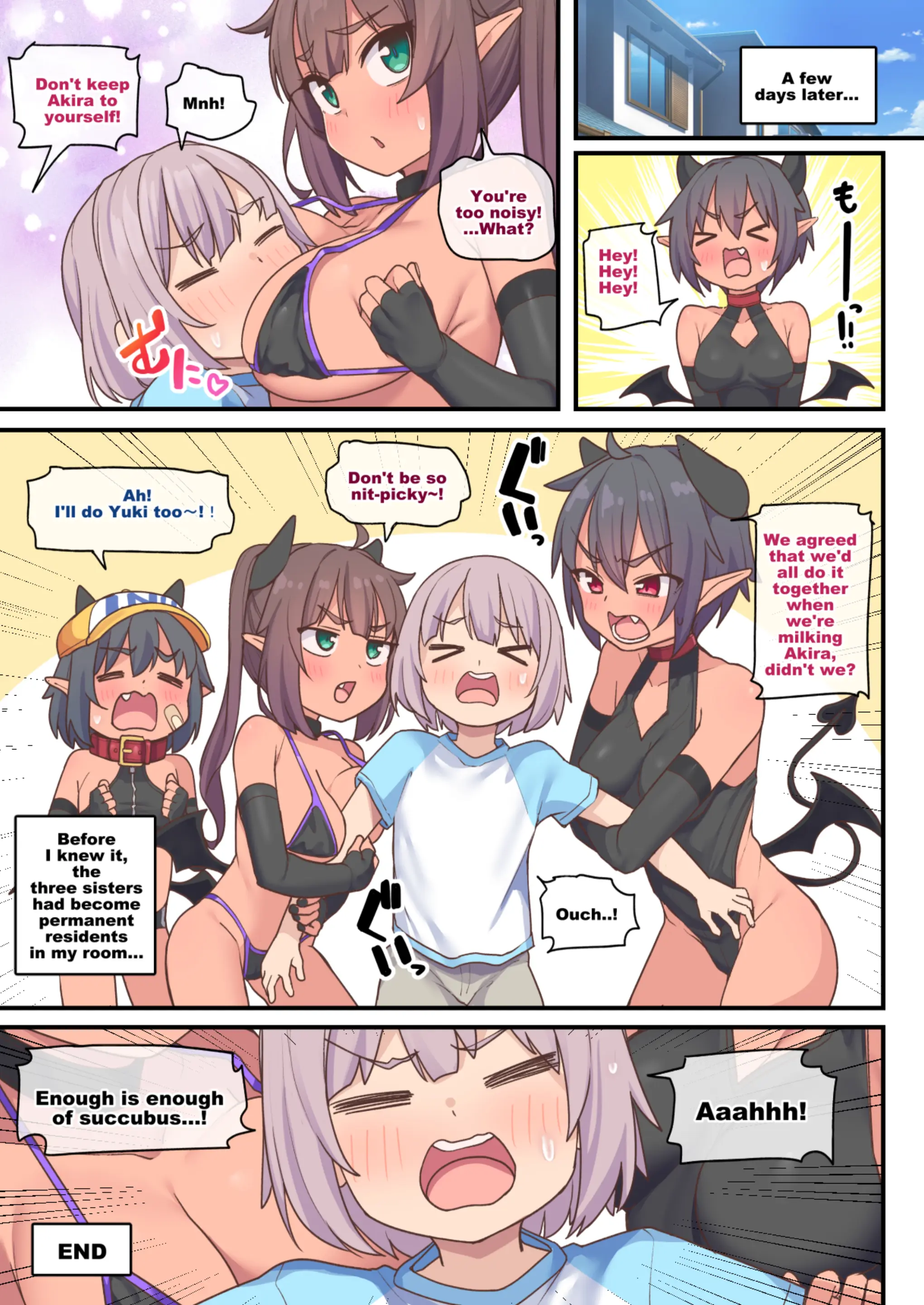 Succubus 3 Shimai Ni Shibori Torareru Hanashi