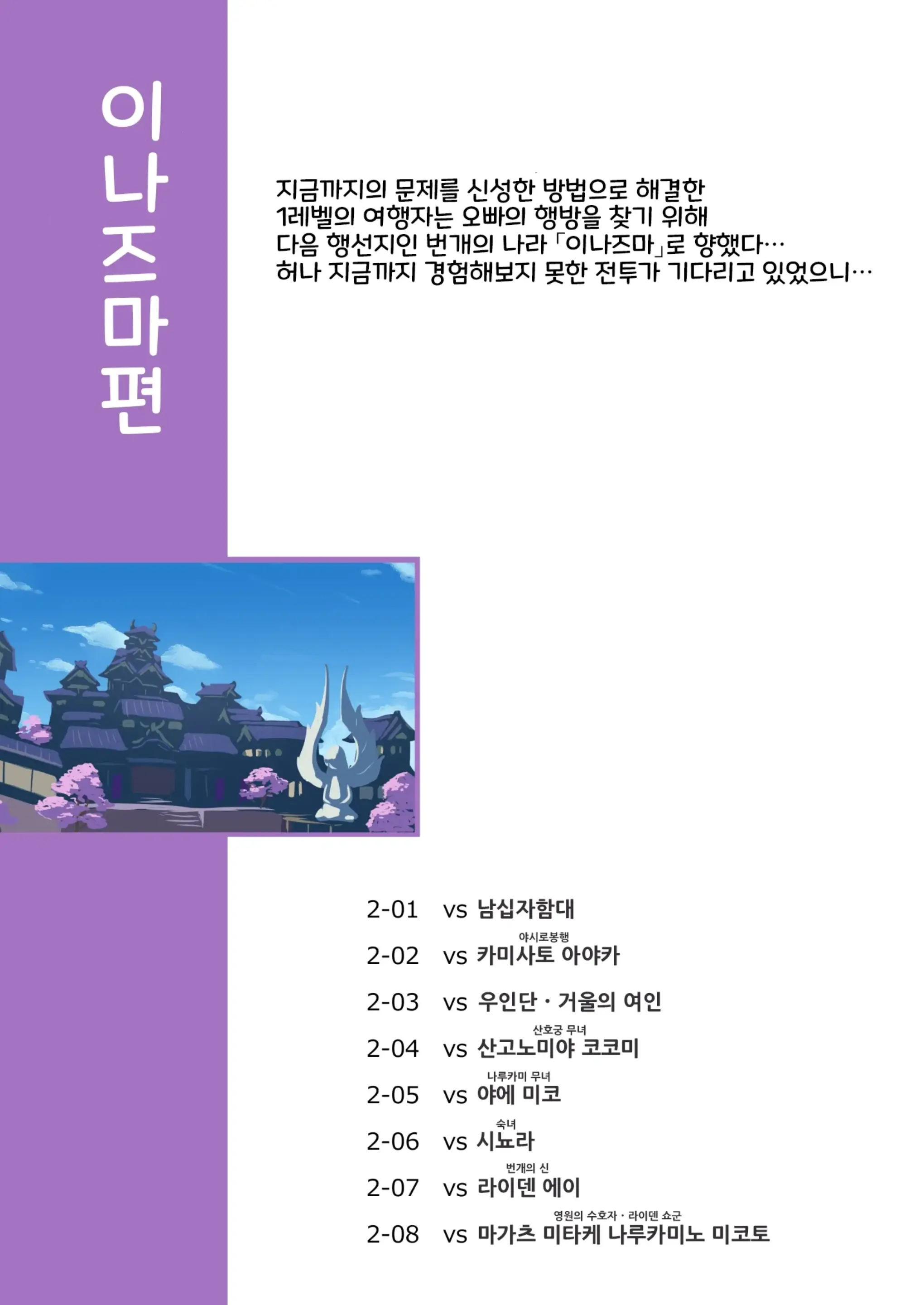 Tabibito Haibokuki Ver.2.0 Inazuma Hen | 여행자의 패배 일지 Ver.2.0 이나즈마 편