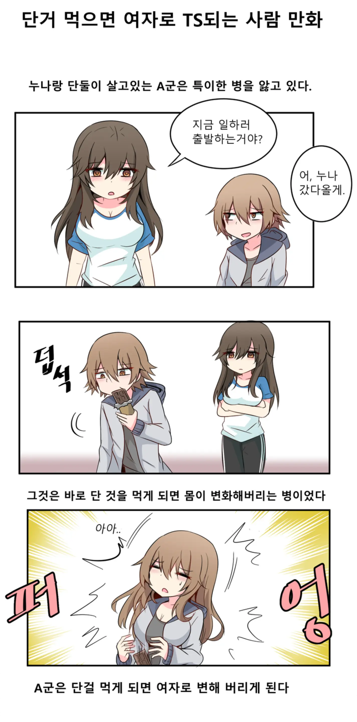 단걸 먹으면 여자가 되는 만화 [출처] [TS 만화] 단걸 먹으면 여자가 되는 만화|작성자 사이버데몬3
