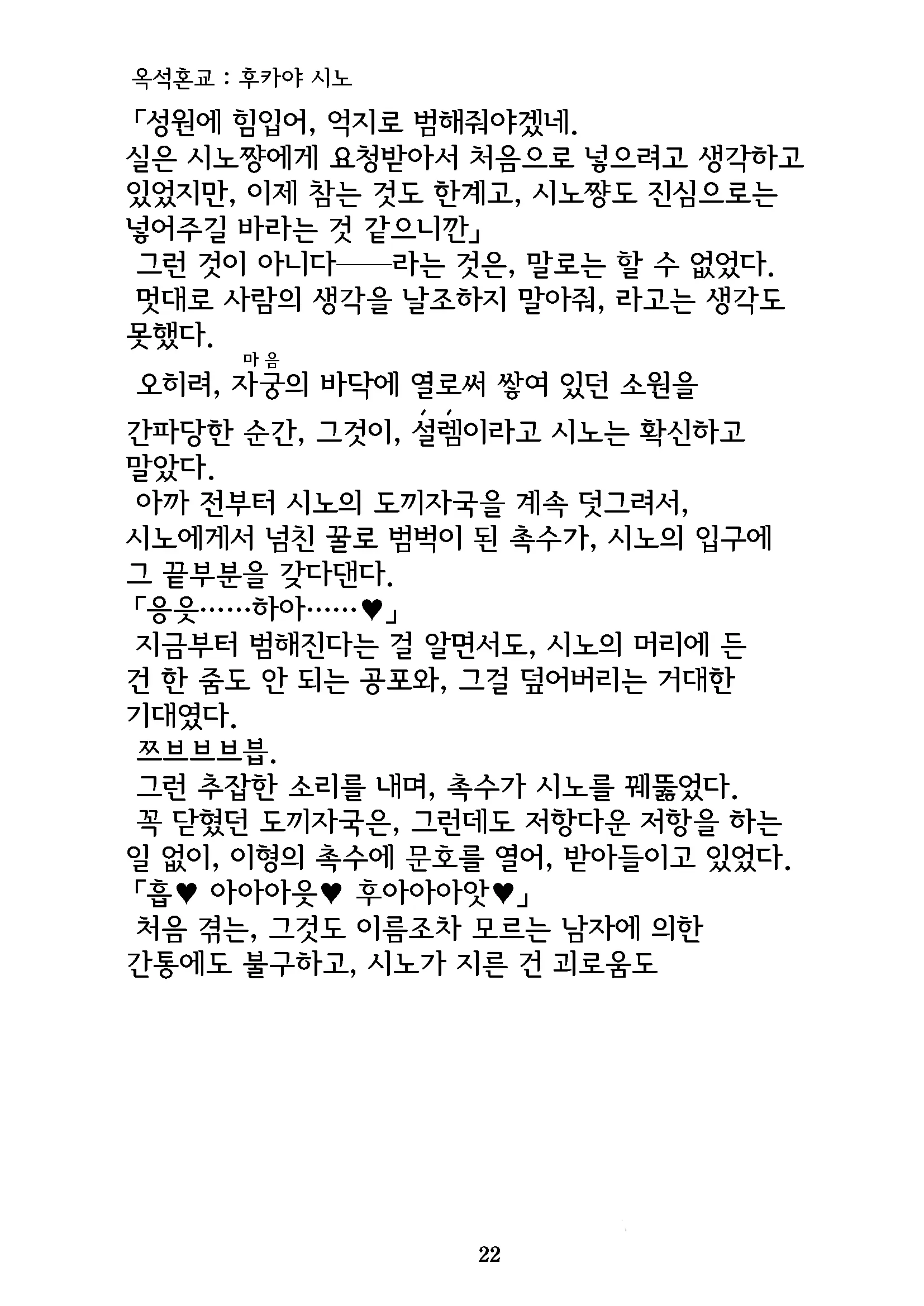 Gyokusekikonkou : Fukaya Shino | 옥석혼교 : 후카야 시노