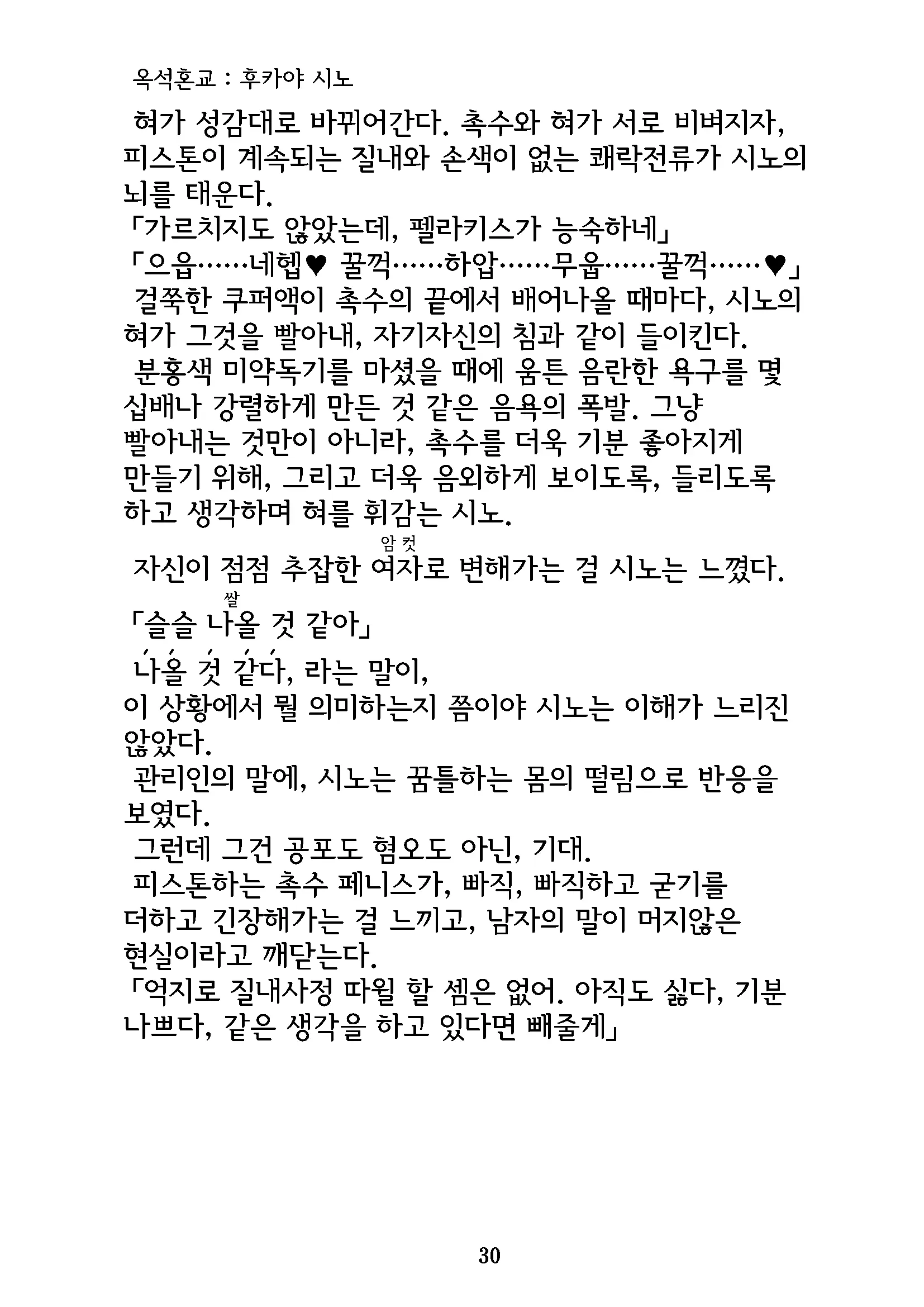 Gyokusekikonkou : Fukaya Shino | 옥석혼교 : 후카야 시노