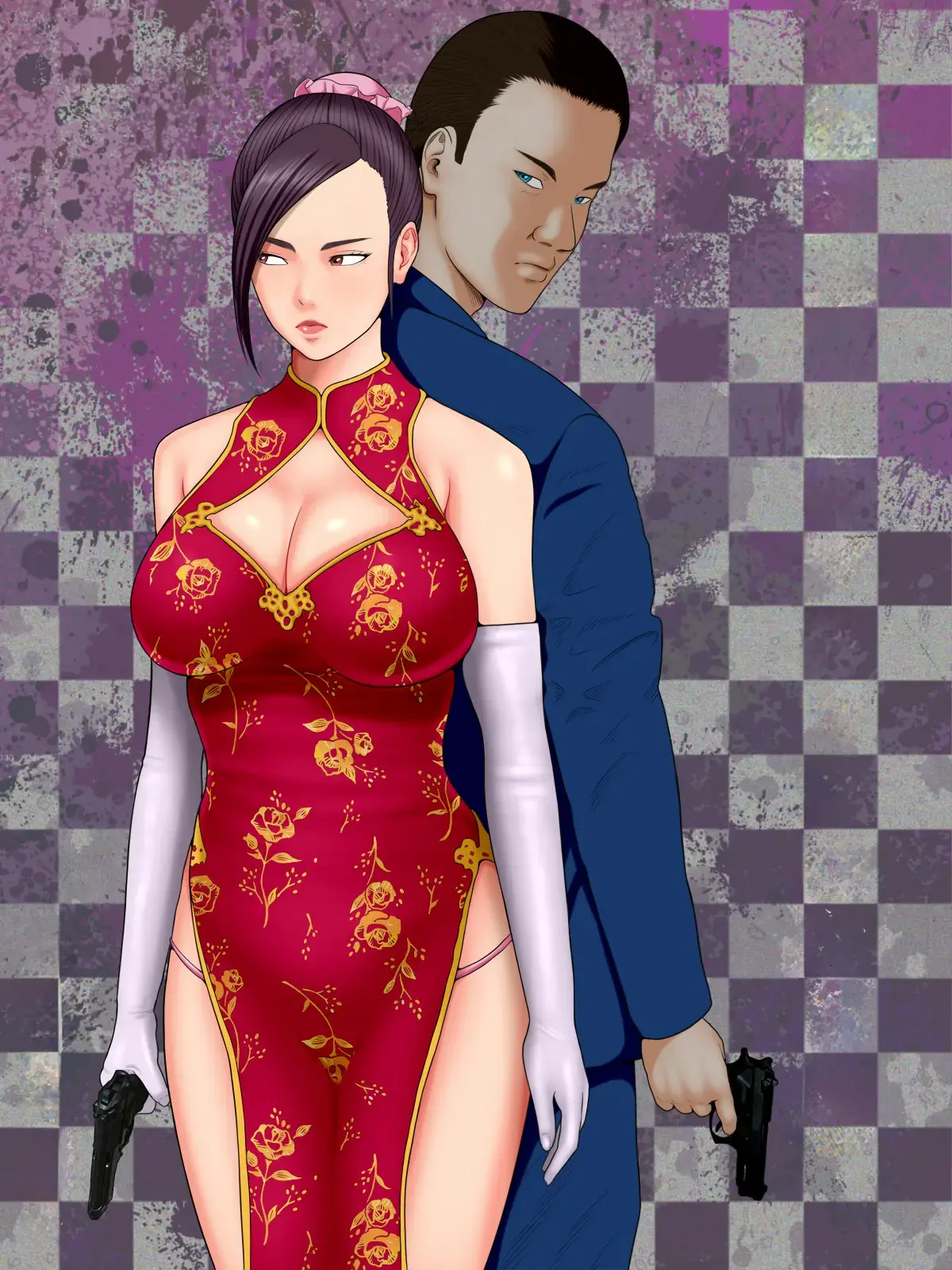 Hitozuma Spy To Mafia No Musuko 1 ~Kuro Gyaru Keisatsukan Hen~ | 유부녀 스파이와 마피아의 아들 1 ~흑갸루 경찰관 편~
