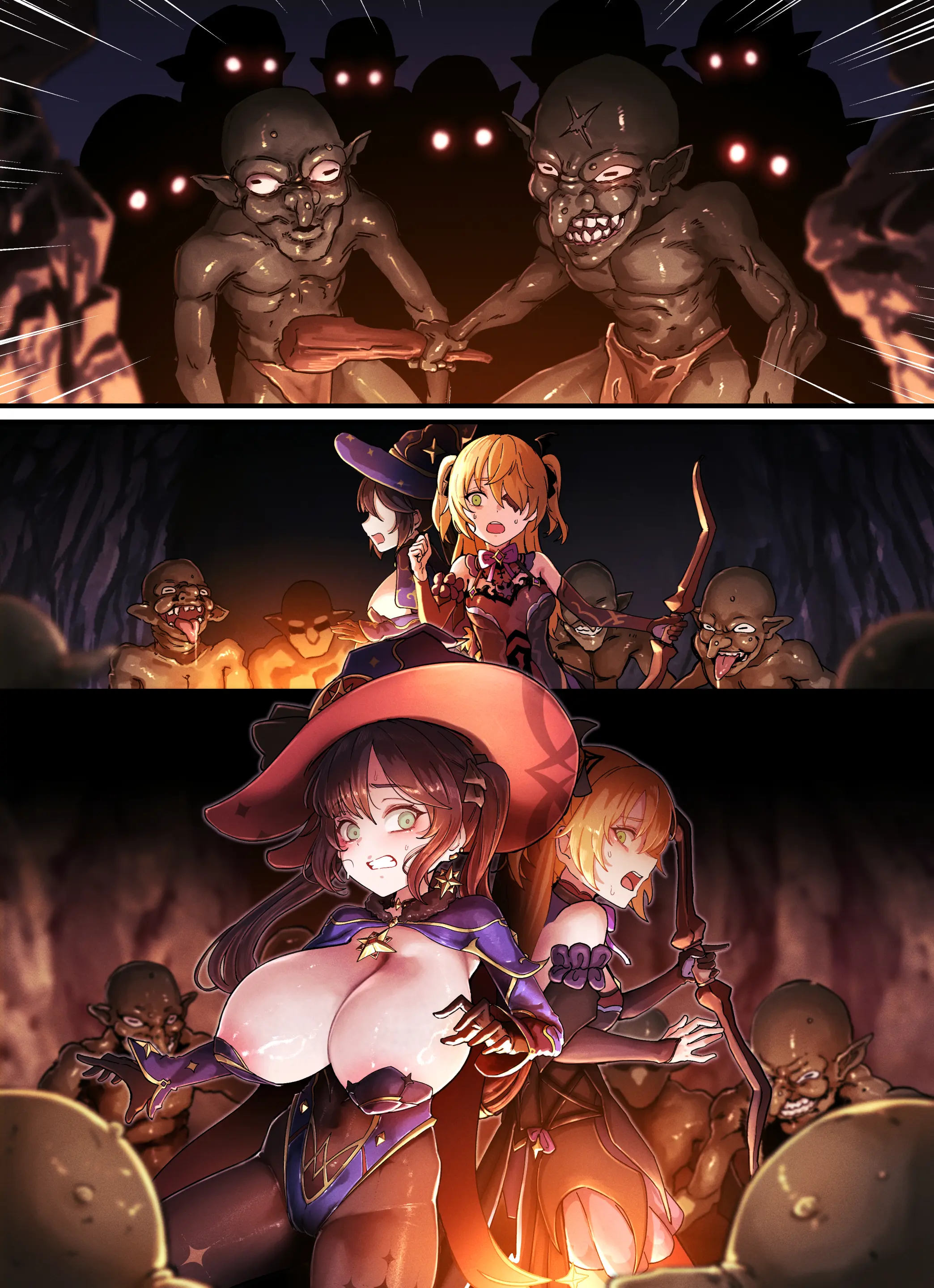 Teyvat Gravure #10: Mona & Fischl GOBLIN Impact