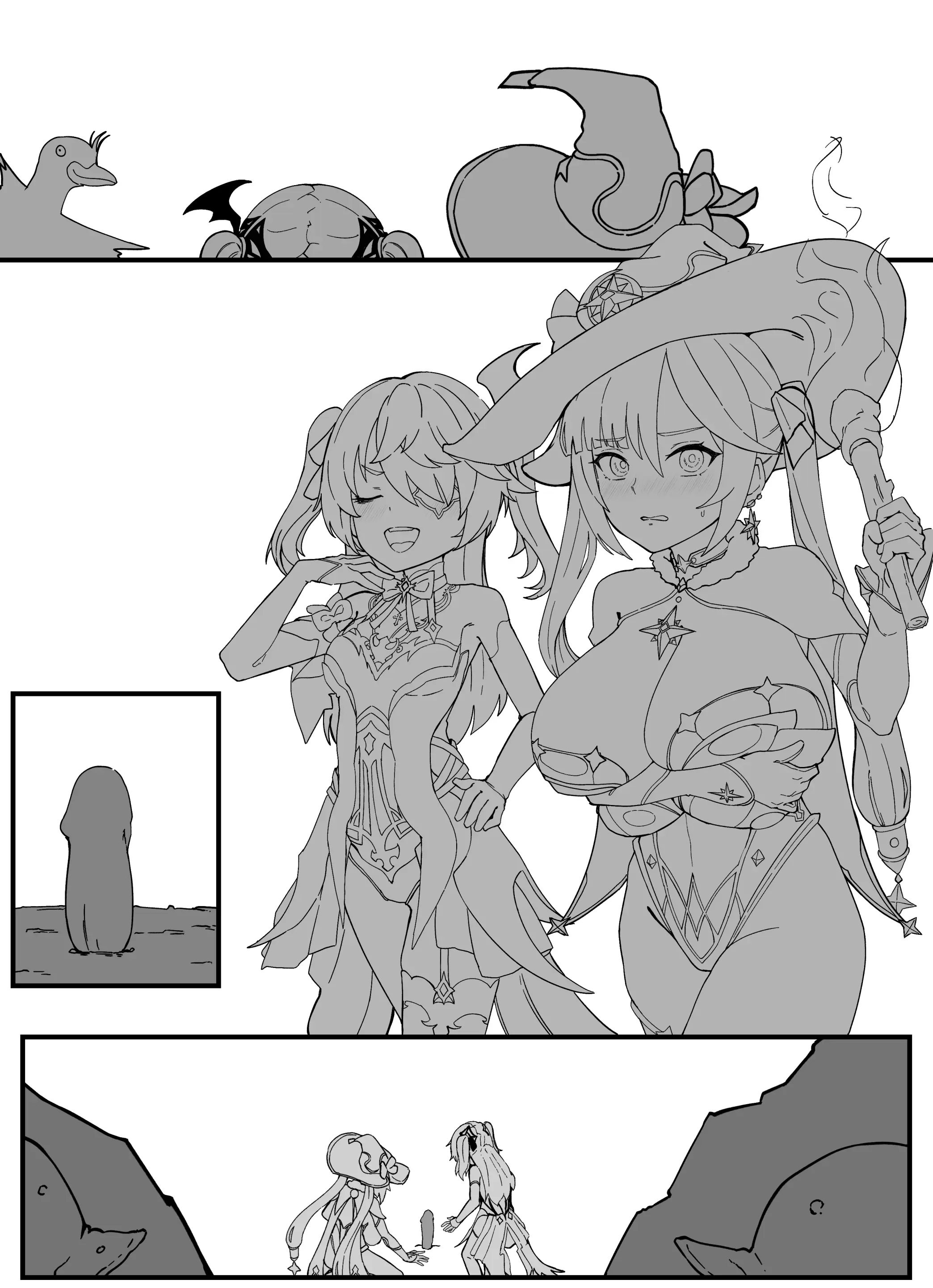 Teyvat Gravure #10: Mona & Fischl GOBLIN Impact
