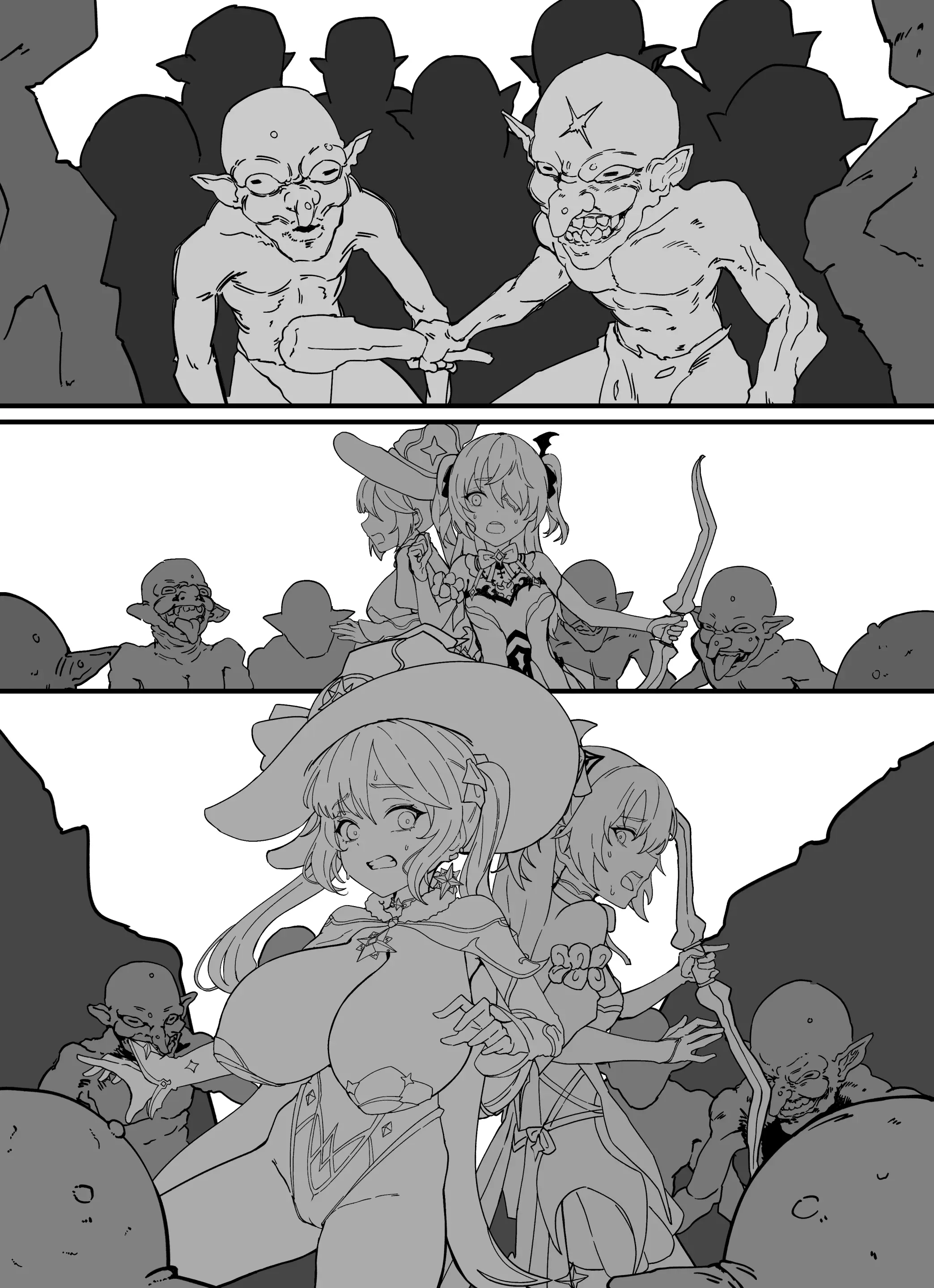Teyvat Gravure #10: Mona & Fischl GOBLIN Impact