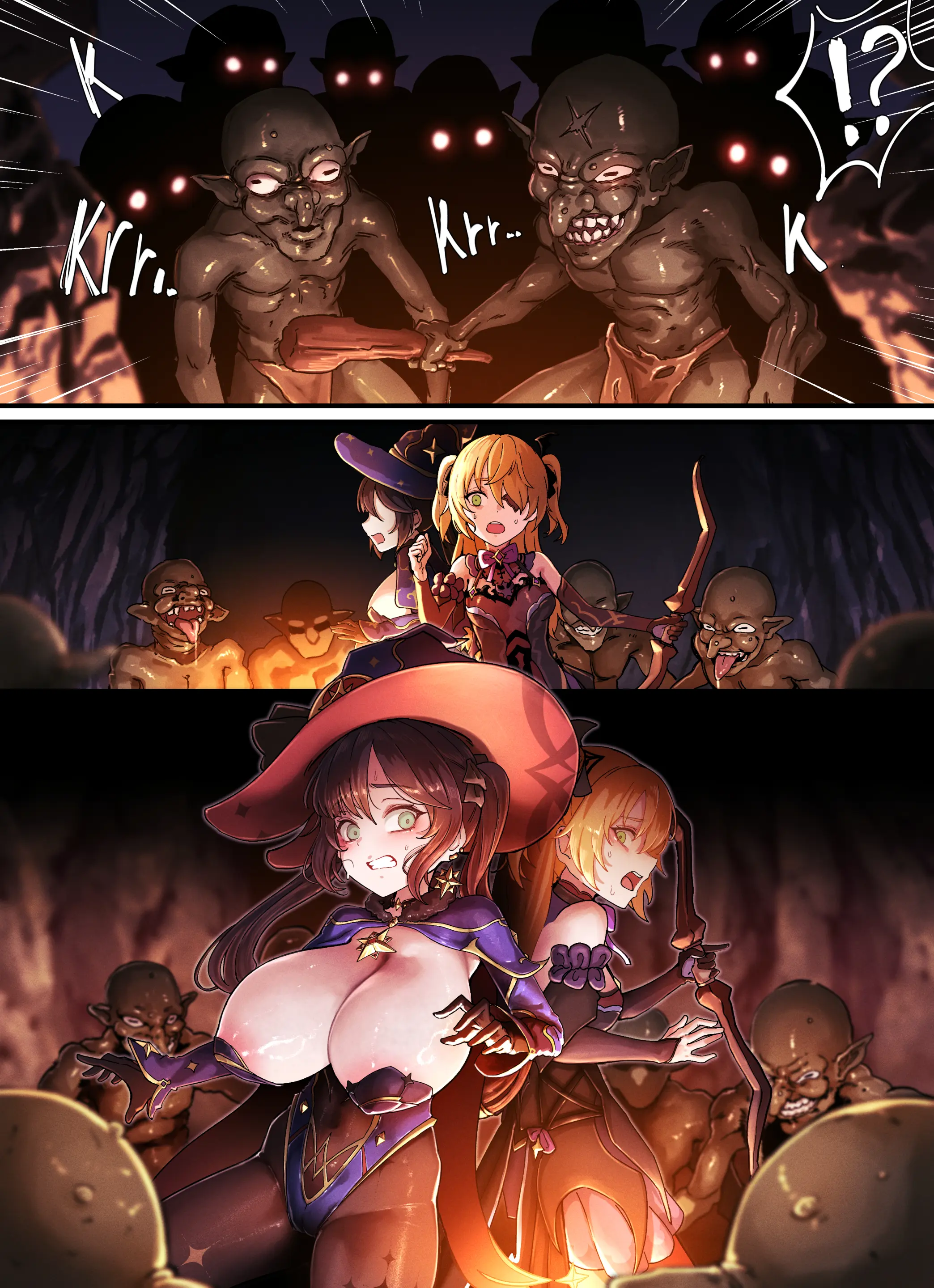 Teyvat Gravure #10: Mona & Fischl GOBLIN Impact