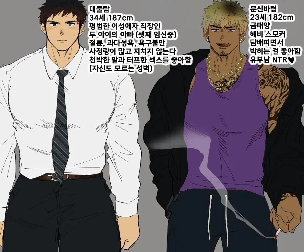 "Futei Koui" Kikon Komochi Papa X Charao NTR? | 욕구불만 애아빠의 수컷 교미 입문기