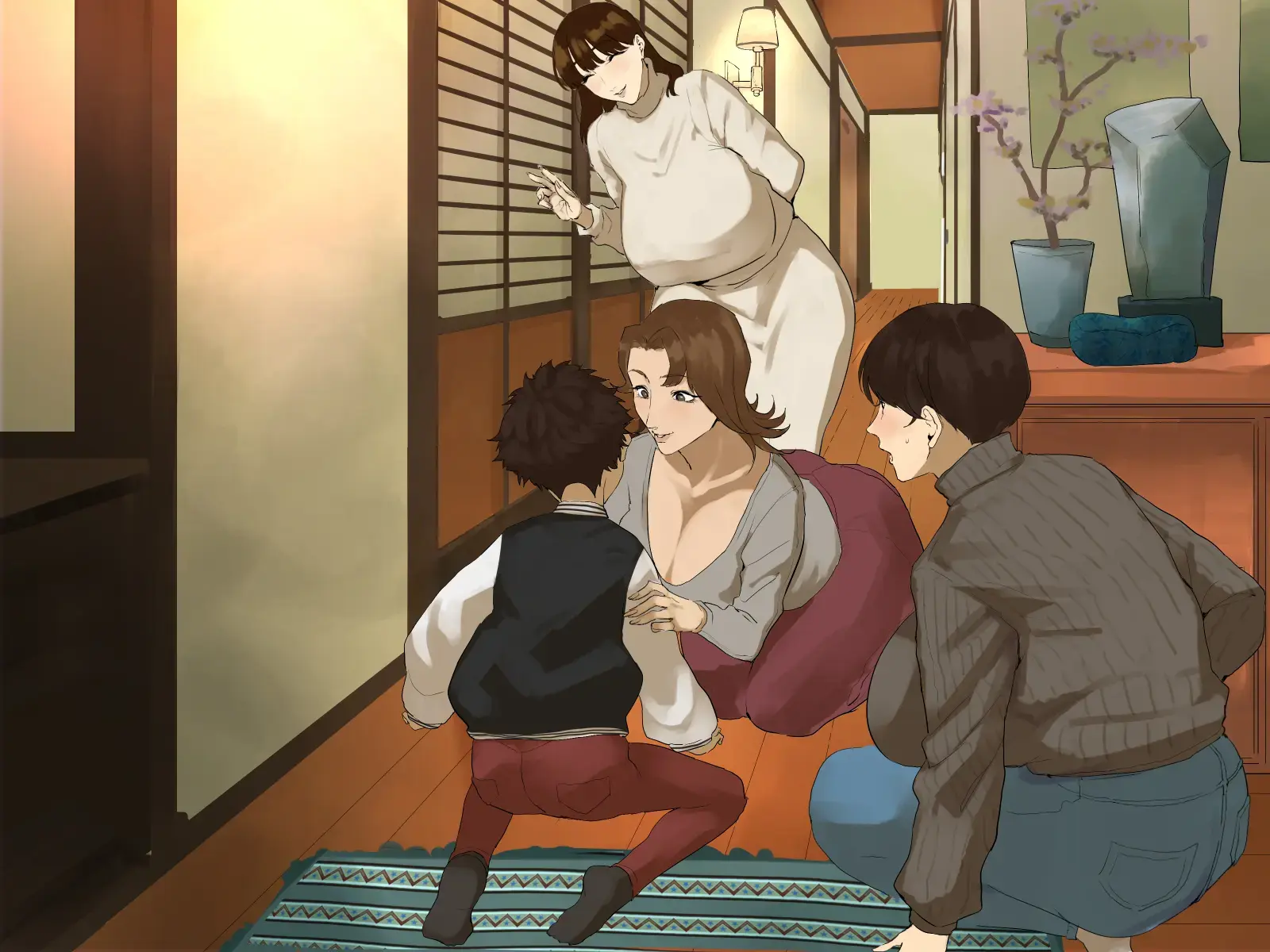 Toshikoshi Kinseki No Oba-Chan-Tachi To No Hitoyo #2 | 새해 전야 친척의 이모님들과의 하룻밤 #2