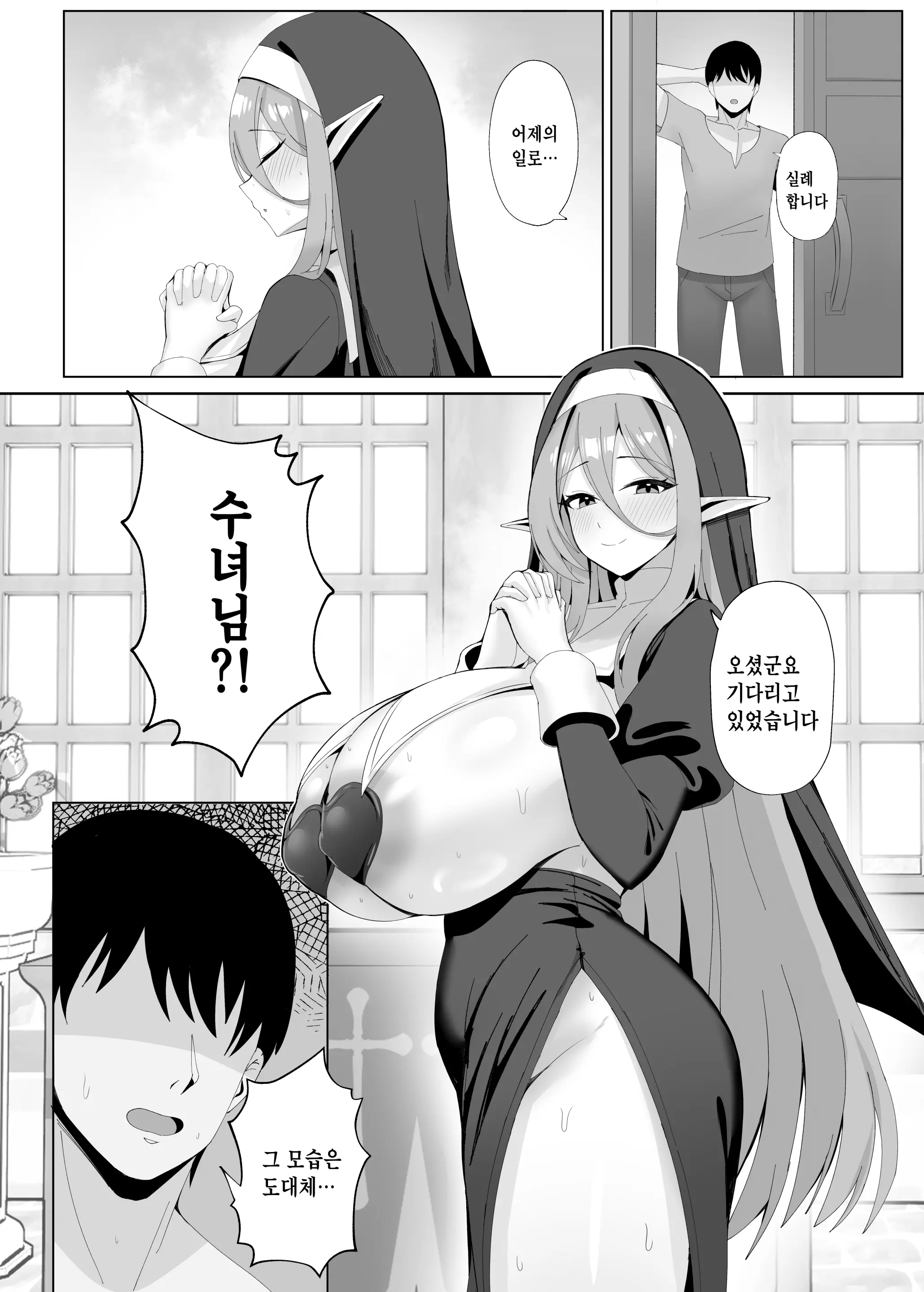 Hatsujouki No Elf Sister Wa Mainichi Joukachuu | 발정기의 엘프 수녀님은 매일 정화 중