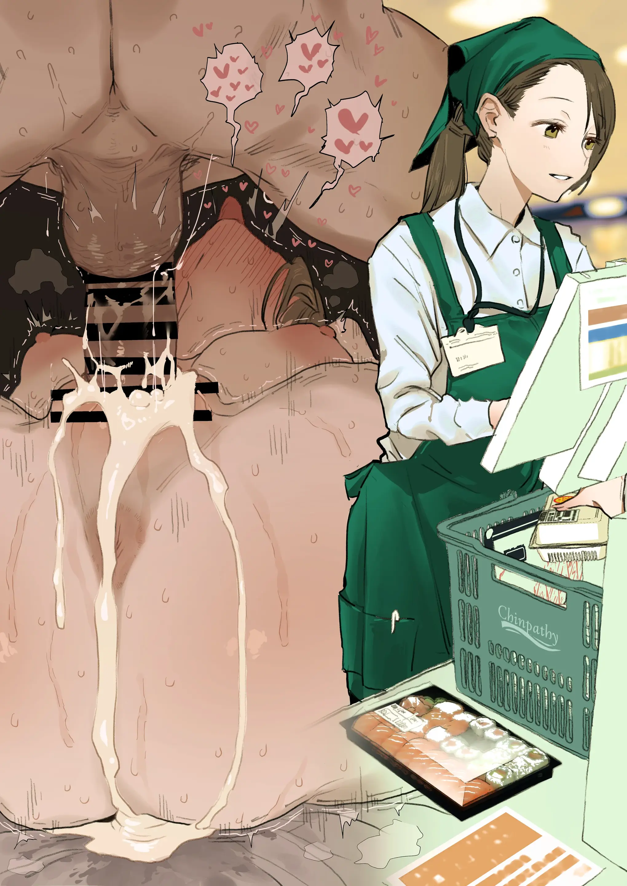 Baito (Jikyuu 1250 Yen) De Itsumo Tenchou Kara No Sekuhara O Ukenagashi Nagara Yoru Wa Shigoto Tsukare De Tsumetai Otto To Nin-Katsu Ni Hagemu Kenage Na Shufu