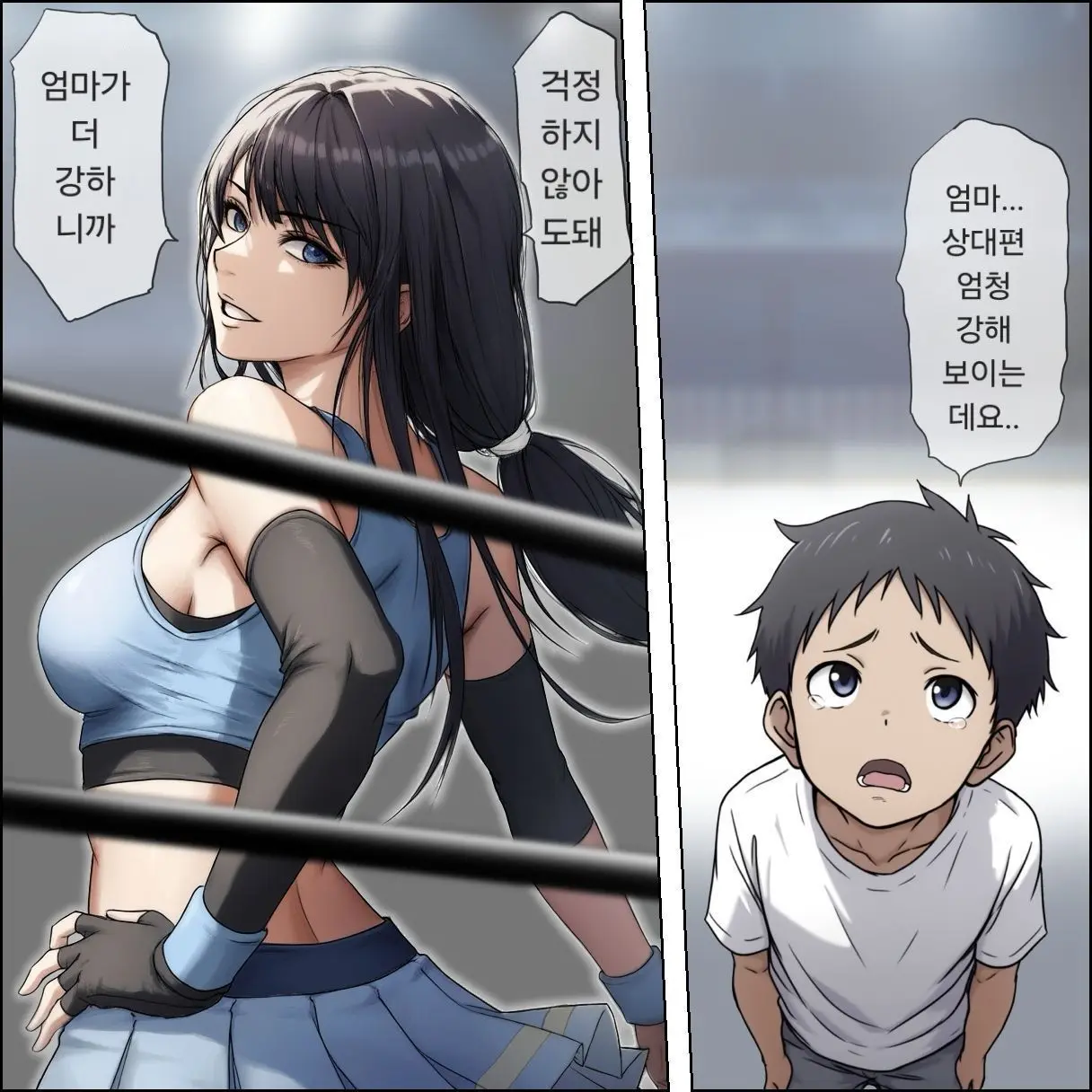 여격투가 패배하는 만화