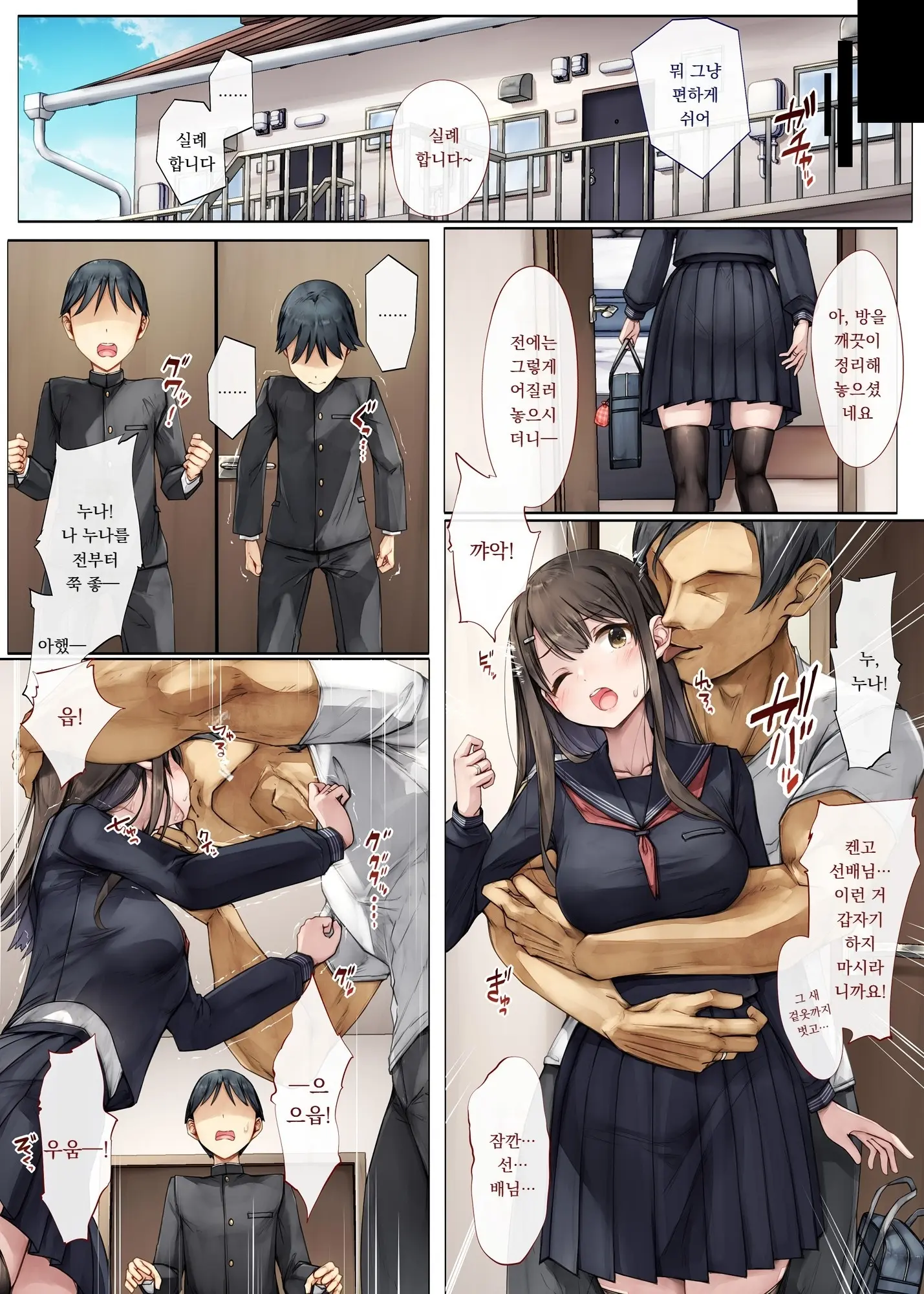 Mesu Ochi Onee-Chan ~Itsumo Mamotte Kureta Otokomasari Na Onee-Chan Wa Kyou Mo Senpai Ni Dakarete Onna Ni Naru~ | 암컷타락 누나 ∼늘 나를 지켜주던 여장부 같던 누나는 오늘도 선배의 품에 안겨 여자가 된다∼