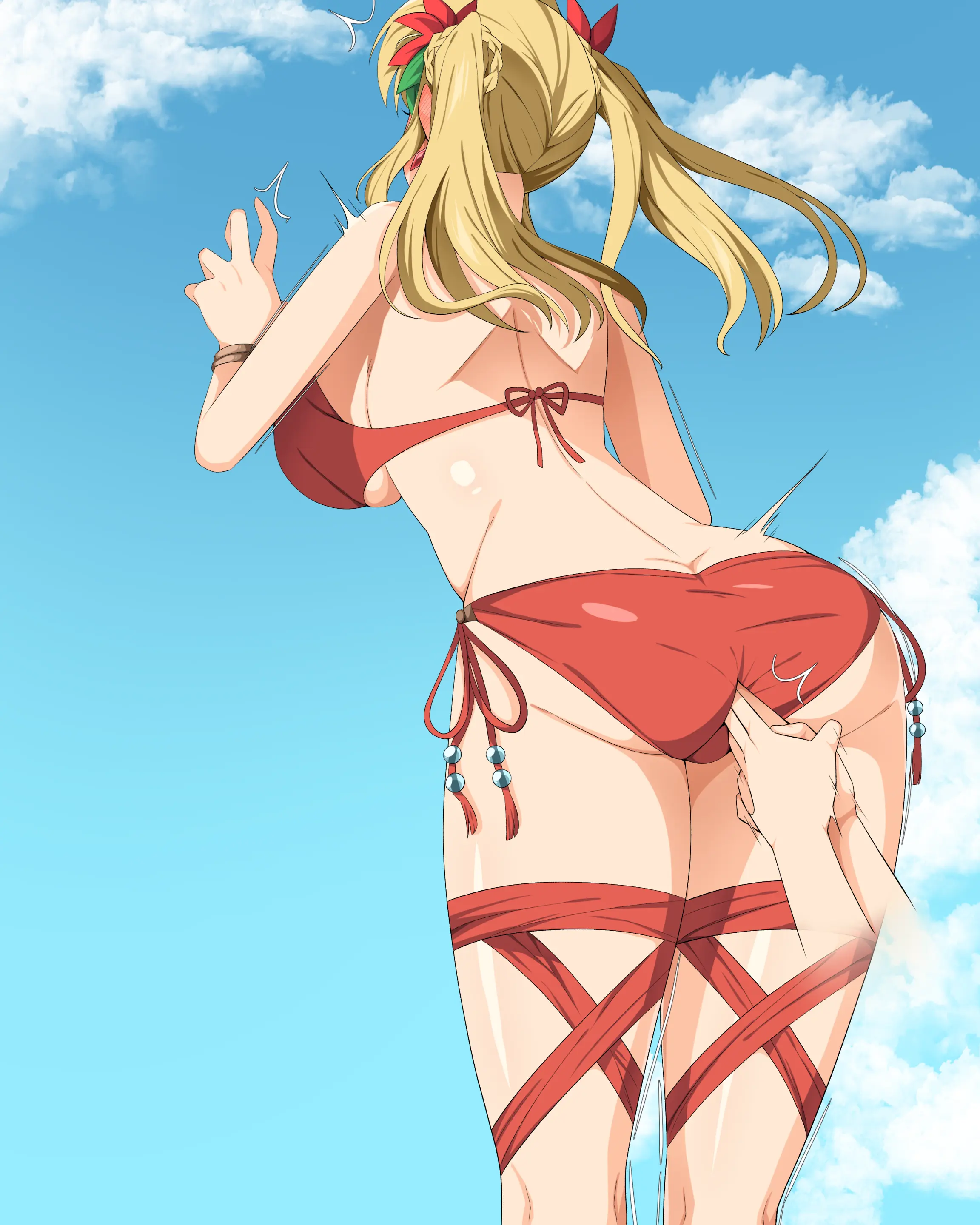 똥침 당해서 귀여운 목소리로 완전패배 당하는 제타