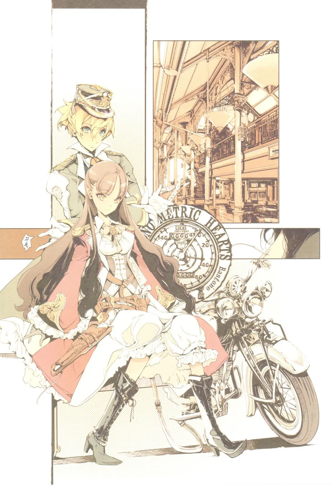 TETSUBA-TEKKI CHRONOMETRIC HEARTS#3 ROYAL HIGHLANDERS + Paper