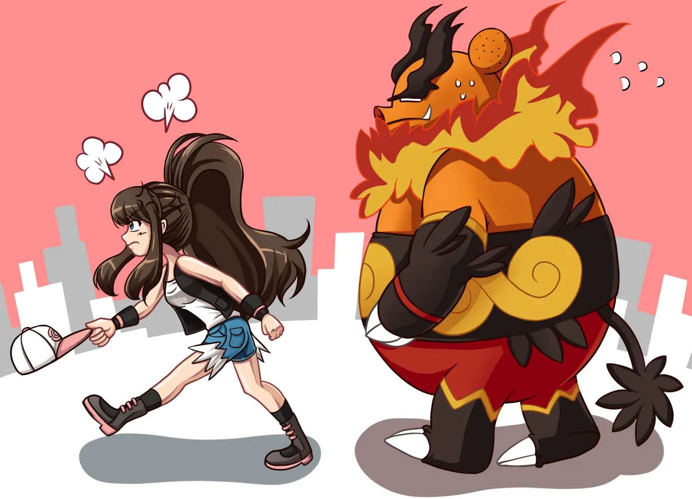 Touko X Emboar - Tepig'S Revenge