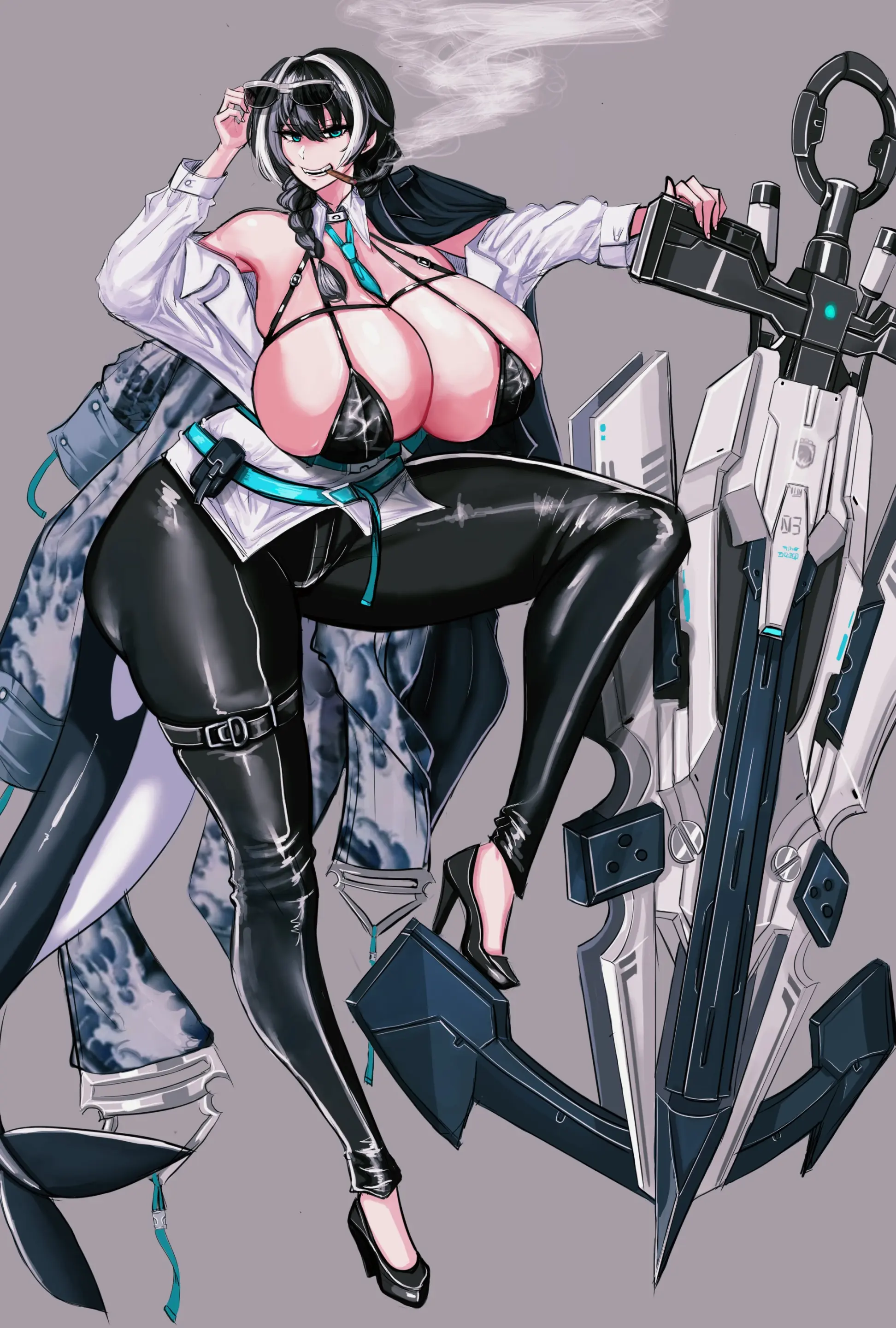 B